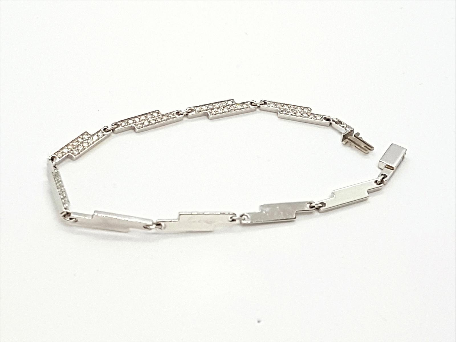 Dinh Van Bracelet Seventies White gold Diamond