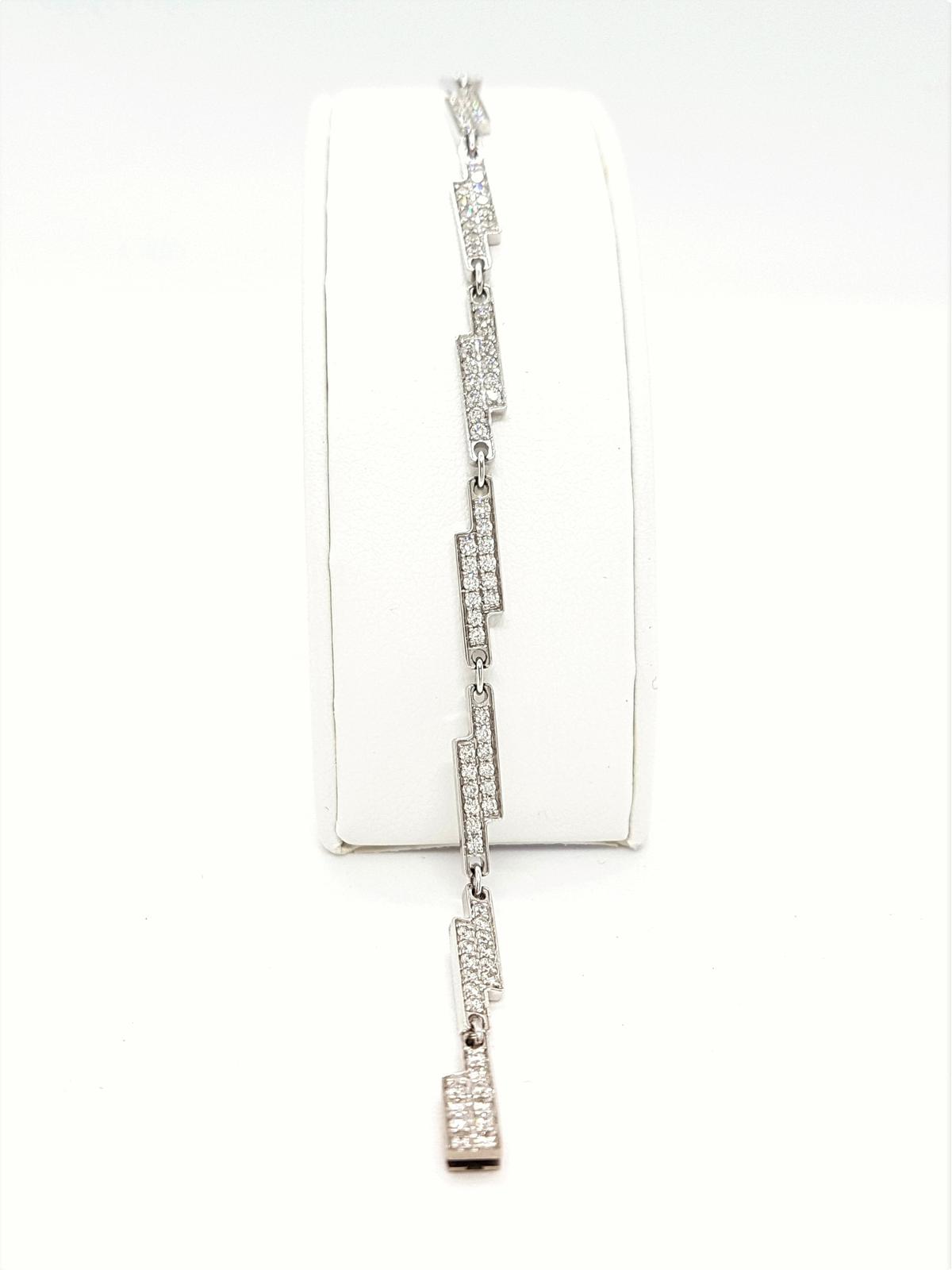 Dinh Van Bracelet Seventies White gold Diamond