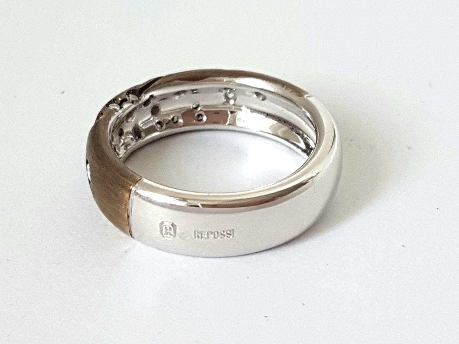 Repossi Astral Ring Black Gold Diamond