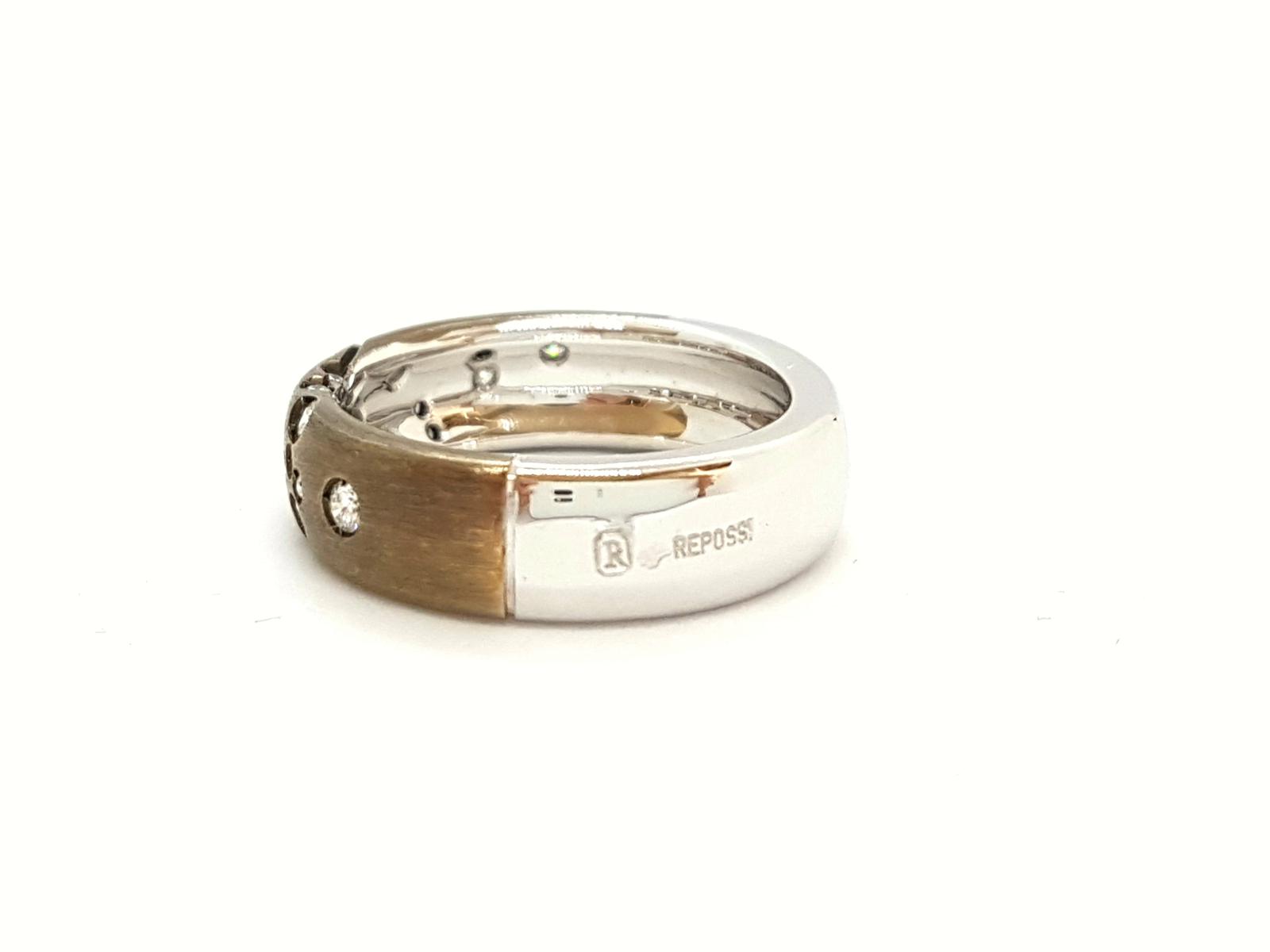 Repossi Astral Ring Black Gold Diamond