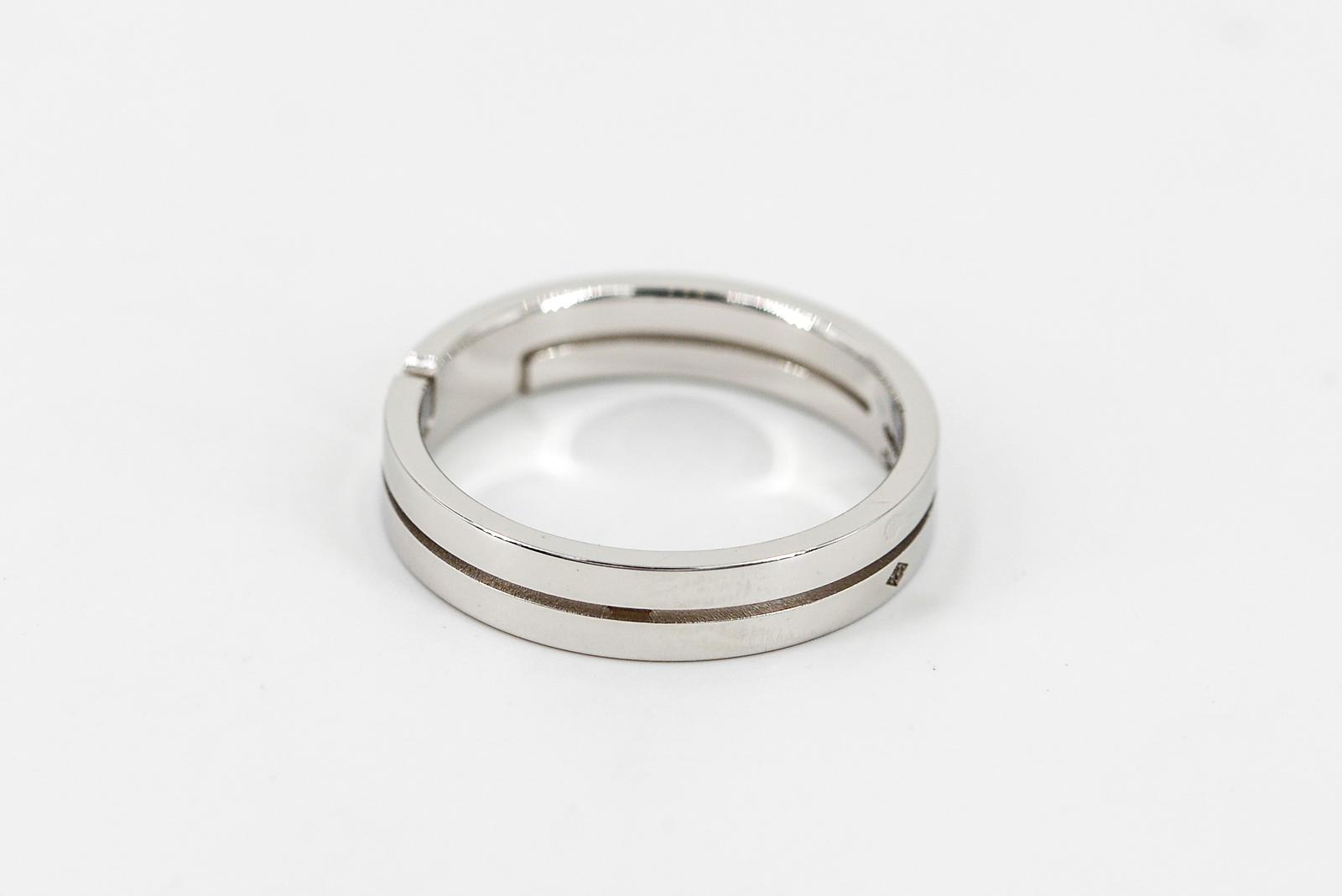 Dinh Van Bague Seventies Or blanc