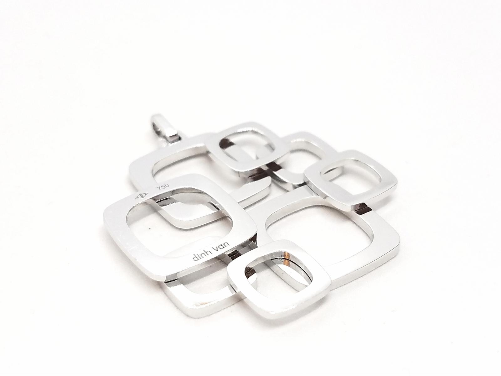 Dinh Van Impression Pendant White Gold Diamond