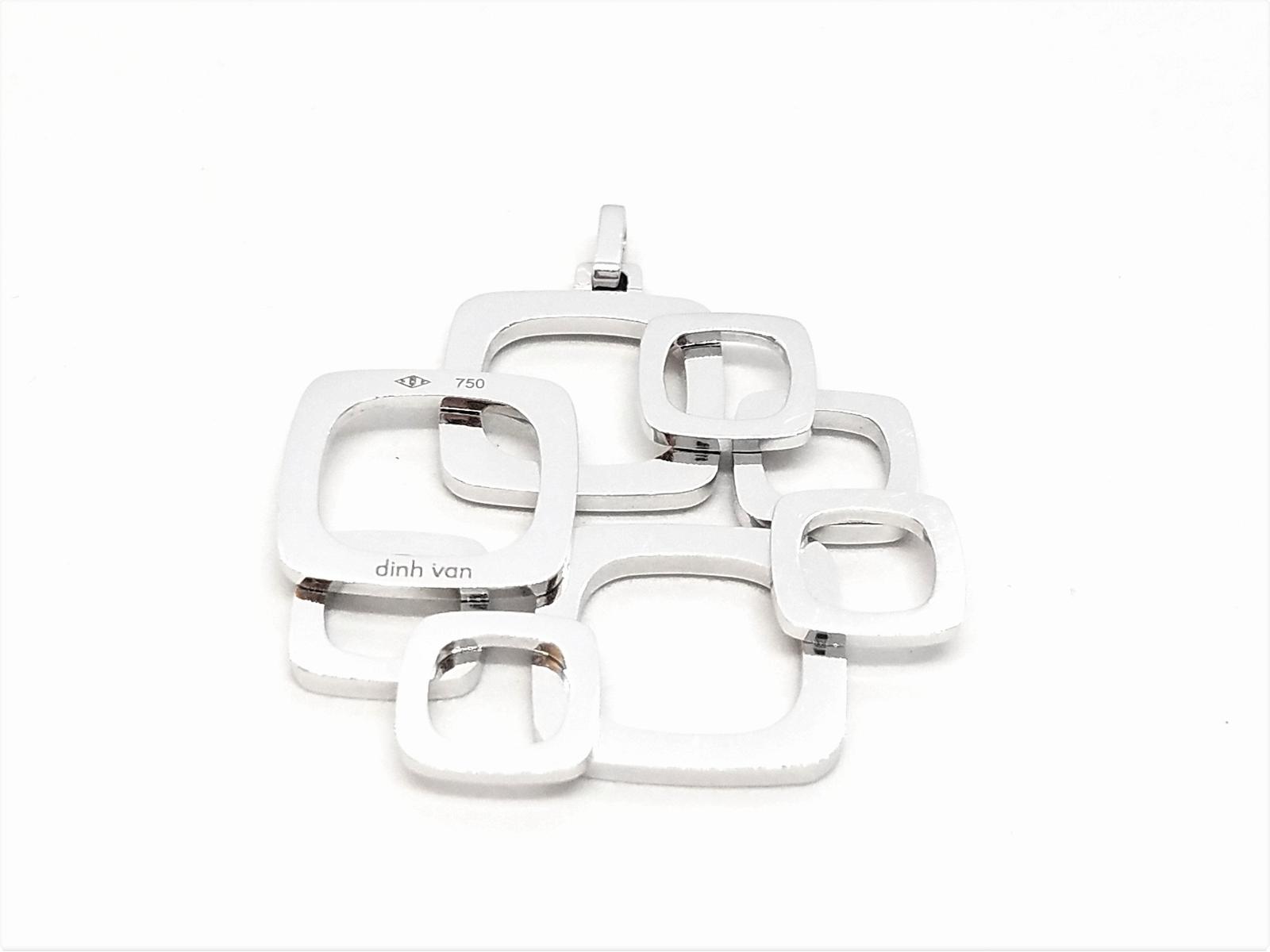 Dinh Van Impression Pendant White Gold Diamond