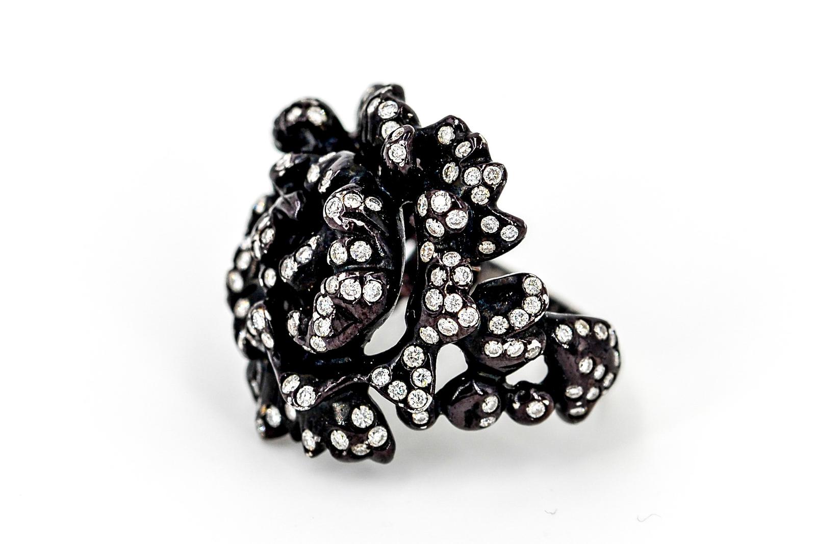 Repossi Nérée Ring Black Gold Diamond