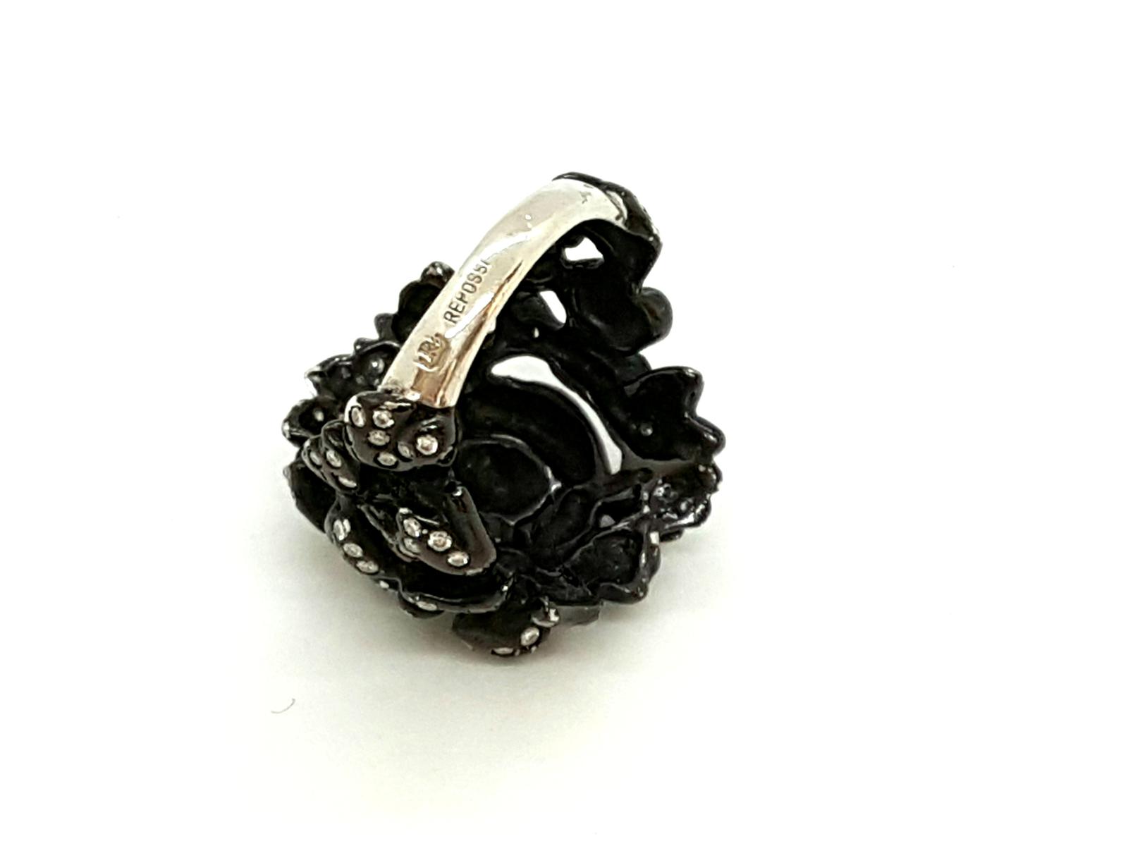 Repossi Nérée Ring Black Gold Diamond