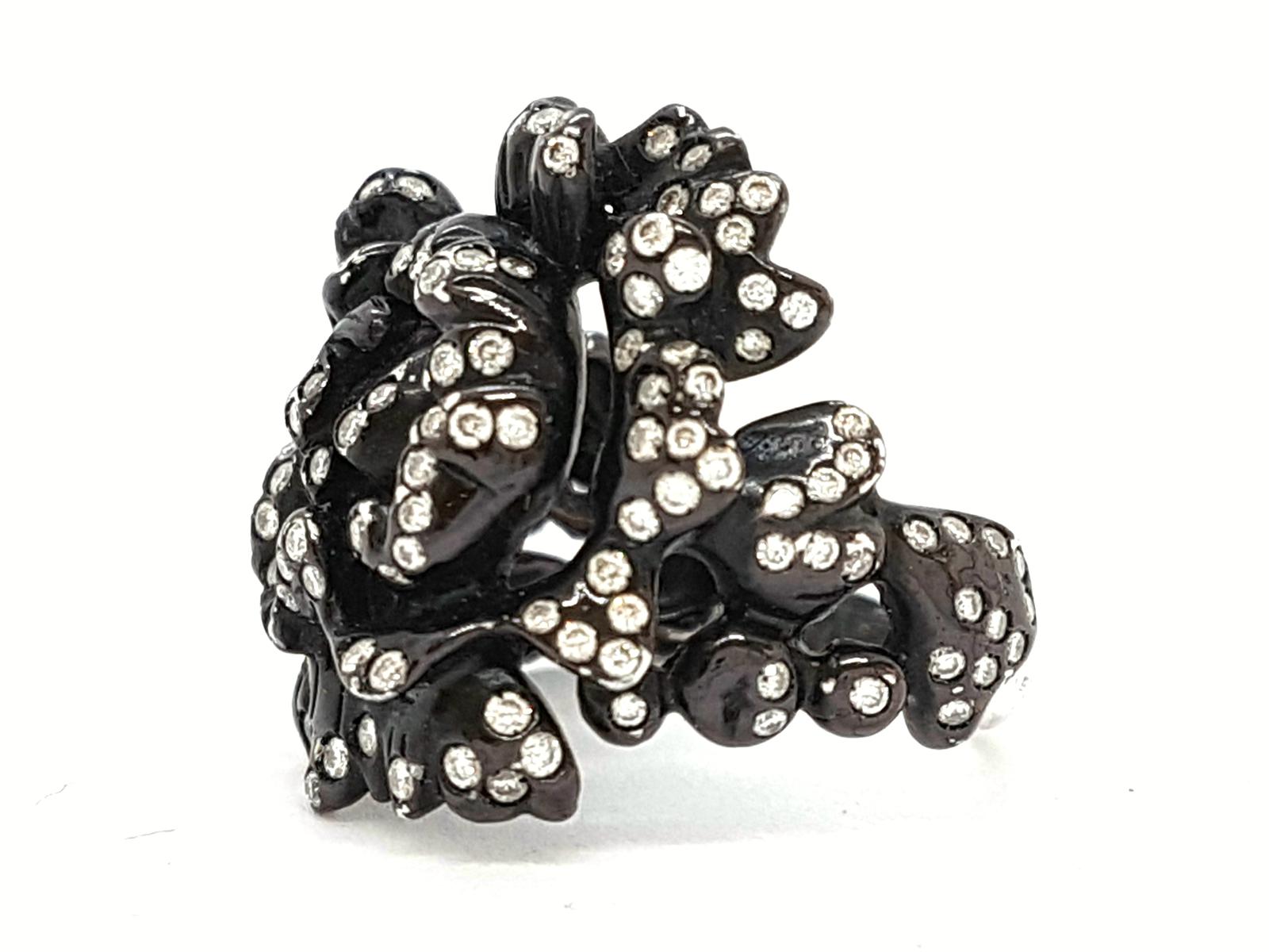 Repossi Nérée Ring Black Gold Diamond