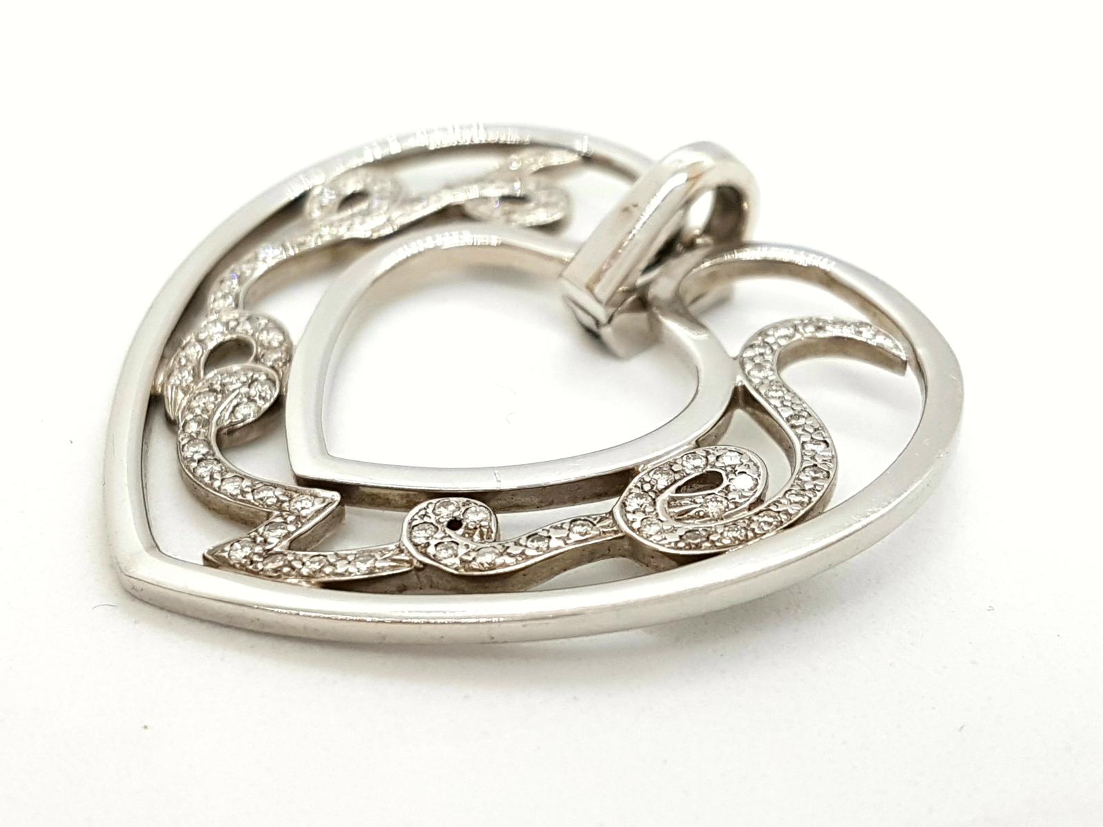 Repossi Love Pendant White Gold Diamond