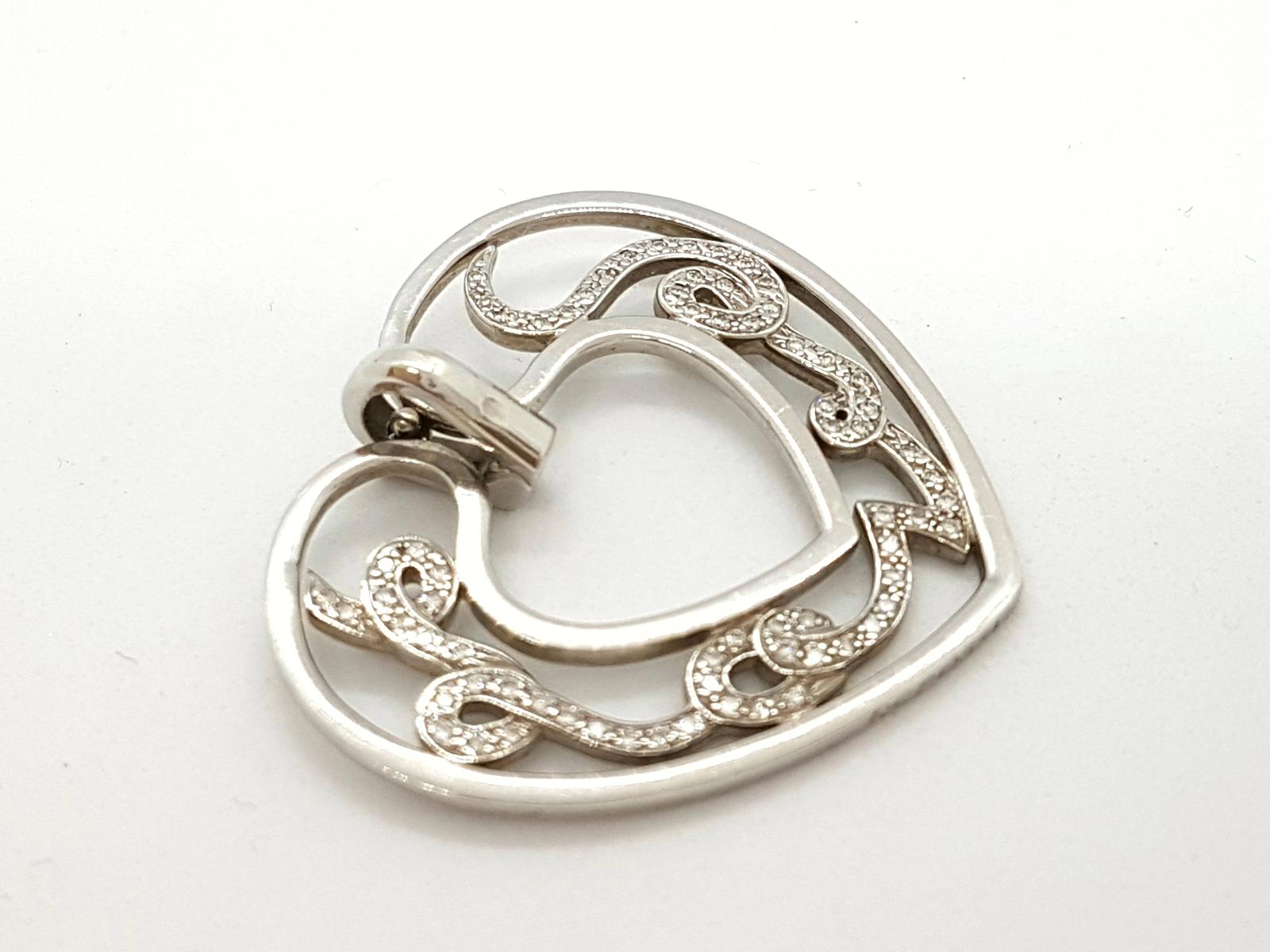 Repossi Love Pendant White Gold Diamond