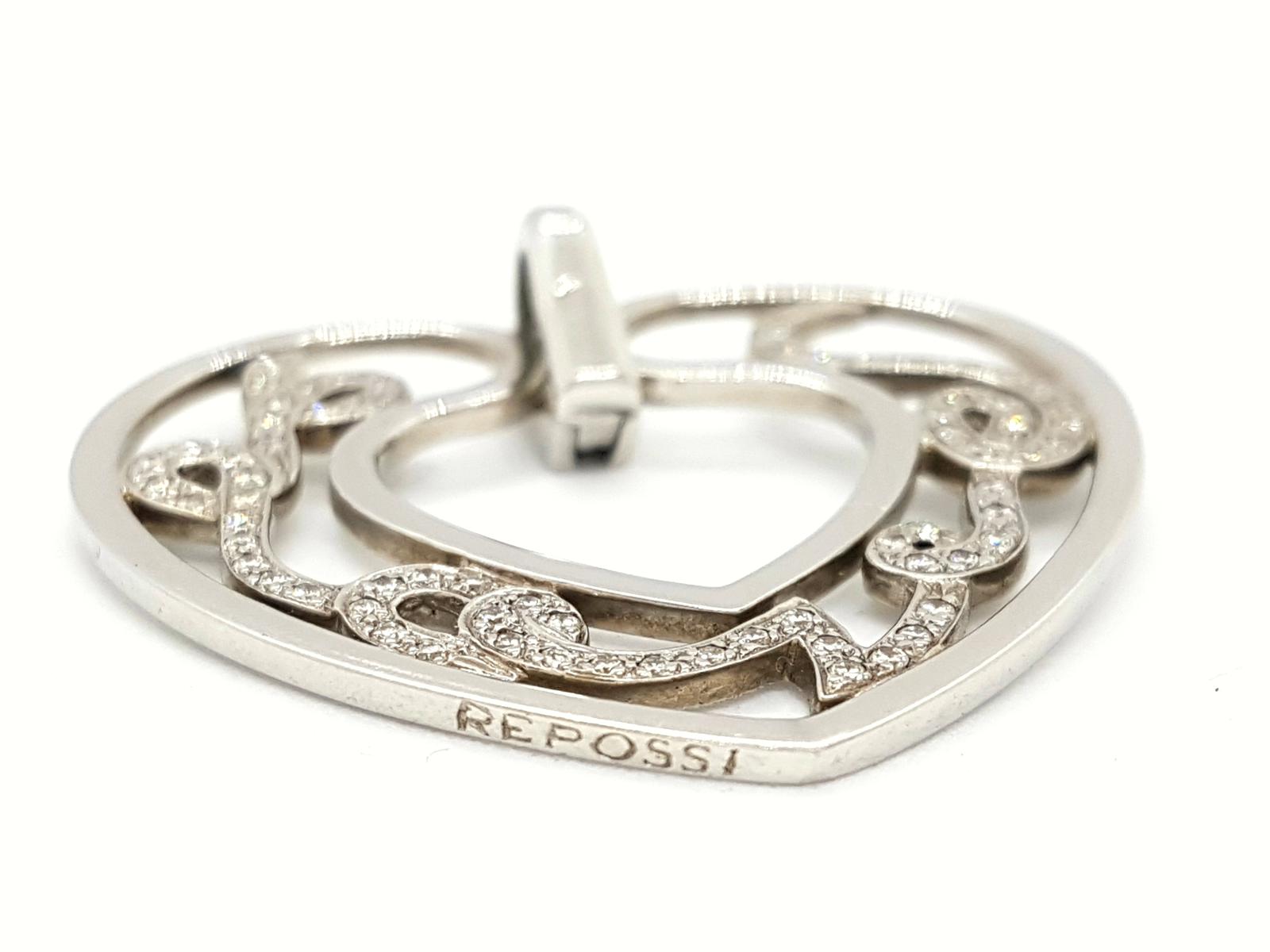 Repossi Love Pendant White Gold Diamond