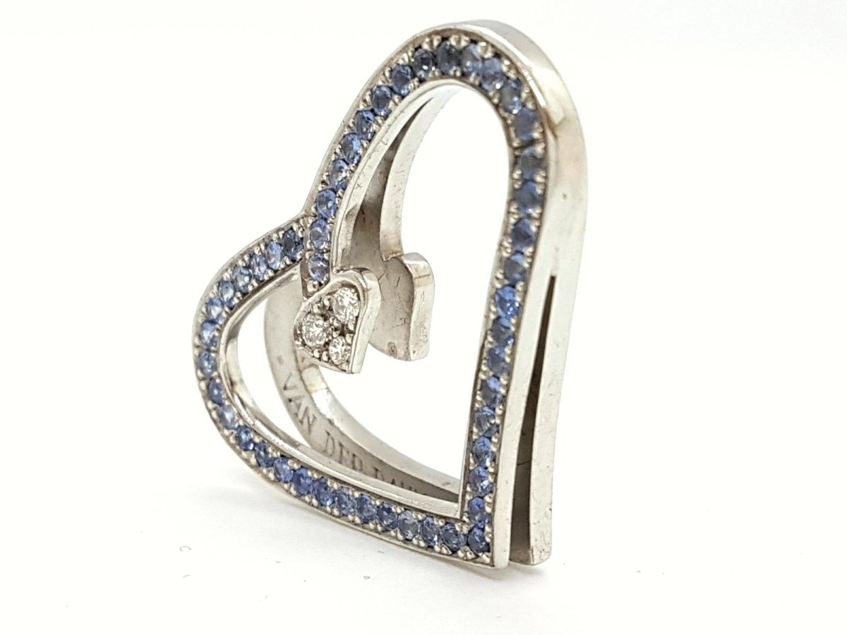 Van der Bauwede Pendentif Argent Diamant - Maison Eloe