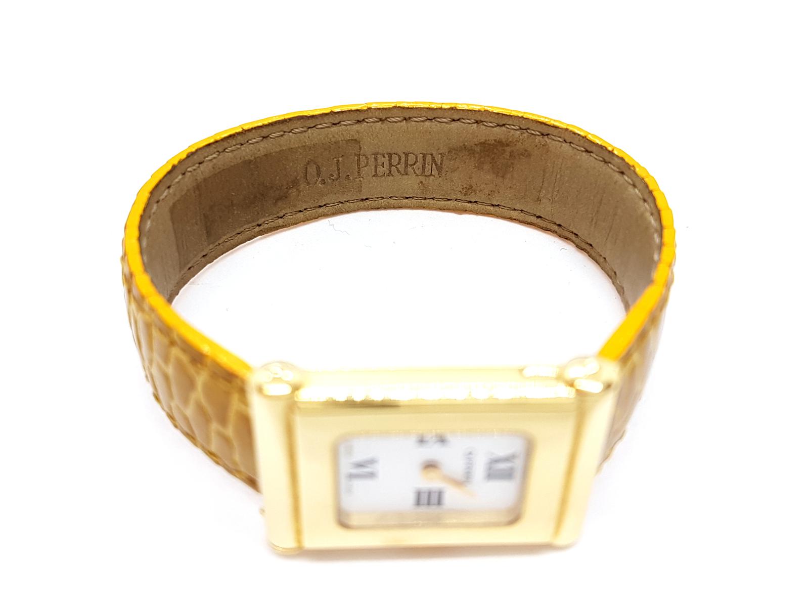OJ Perrin Milady Yellow Gold Watch