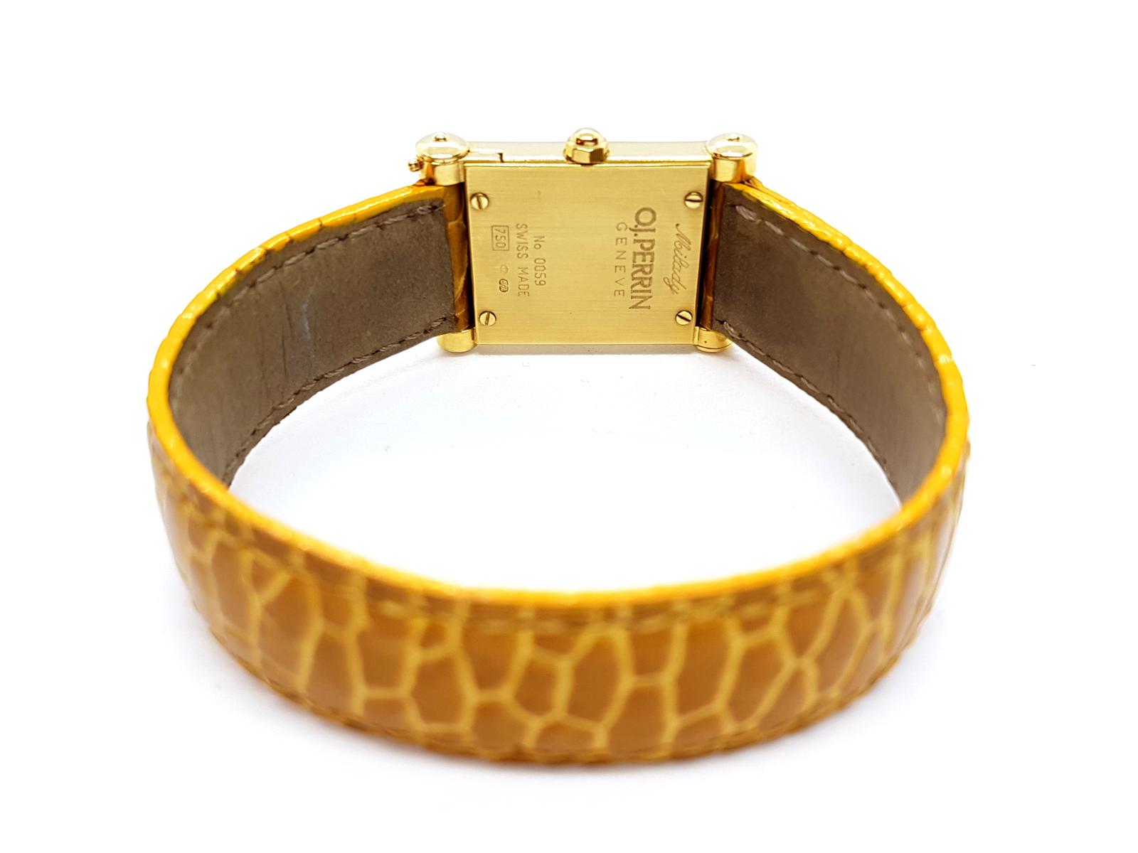 OJ Perrin Milady Yellow Gold Watch
