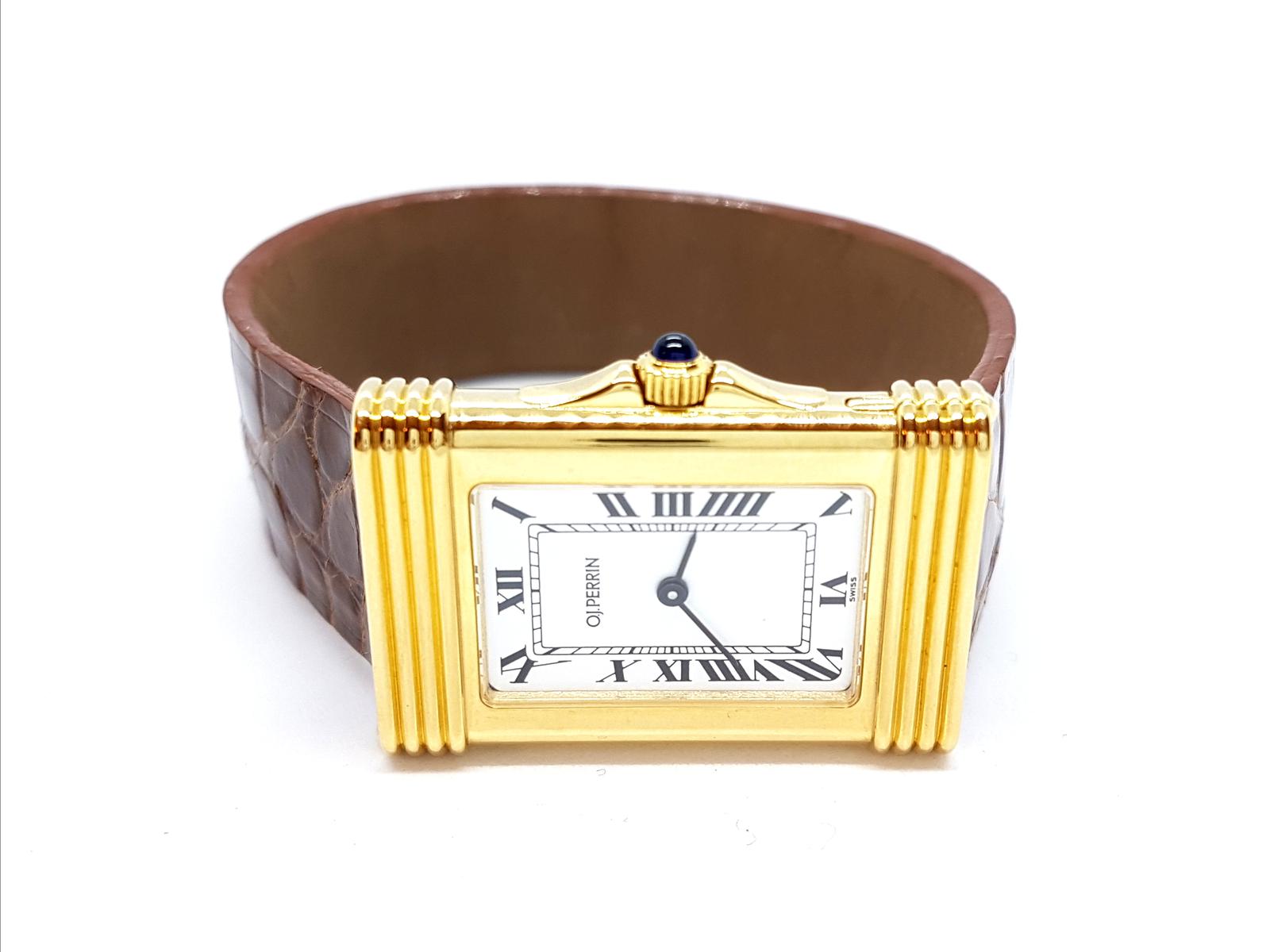 O.J. Perrin Montre  Or jaune Saphir