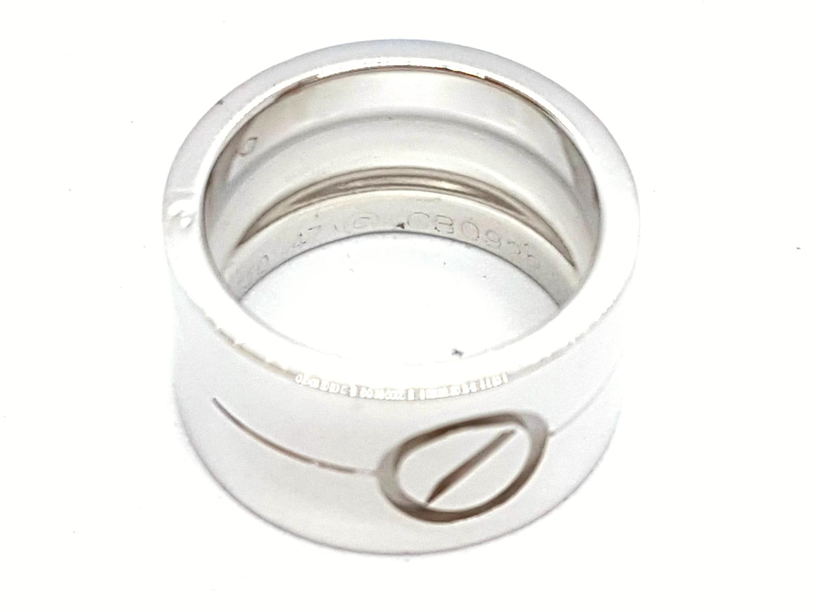 Cartier Love Ring White Gold