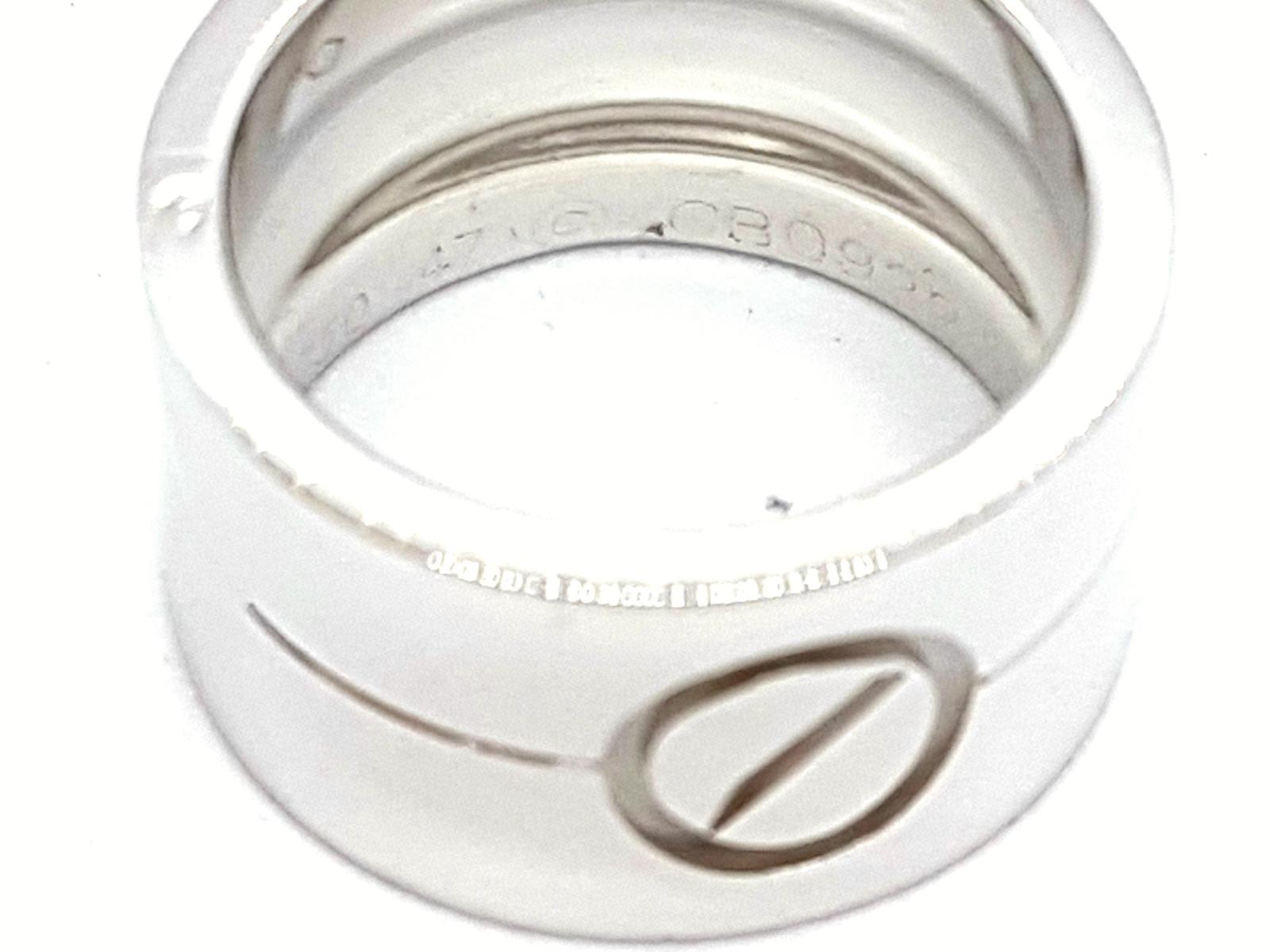 Cartier Love Ring White Gold