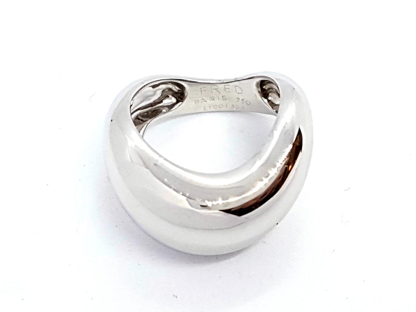 Fred Bague Mouvementé Or blanc