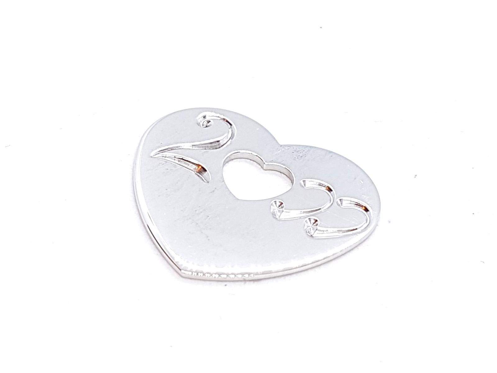 Poiray Pendentif Coeur Or blanc