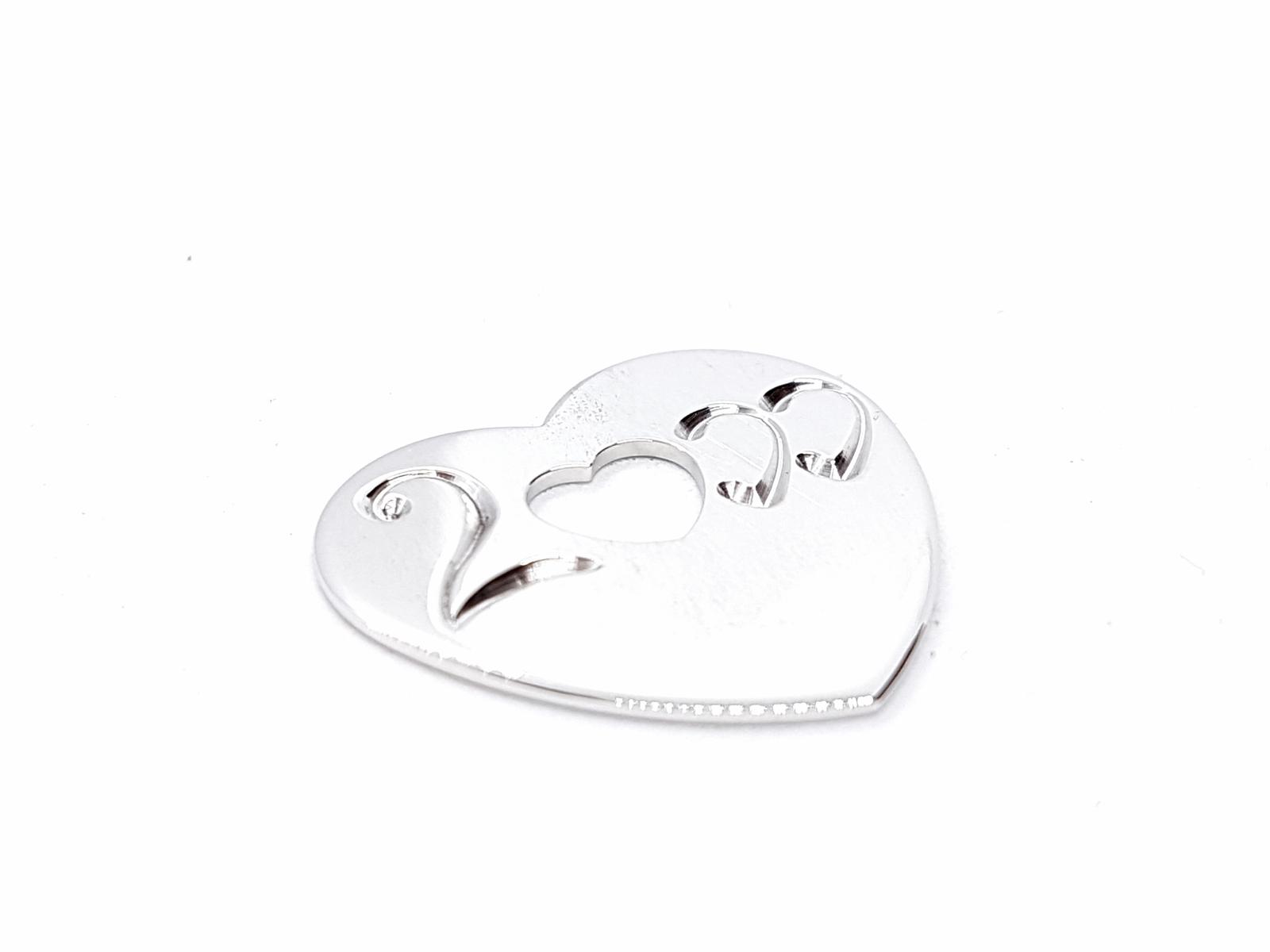 Poiray White Gold Heart Pendant