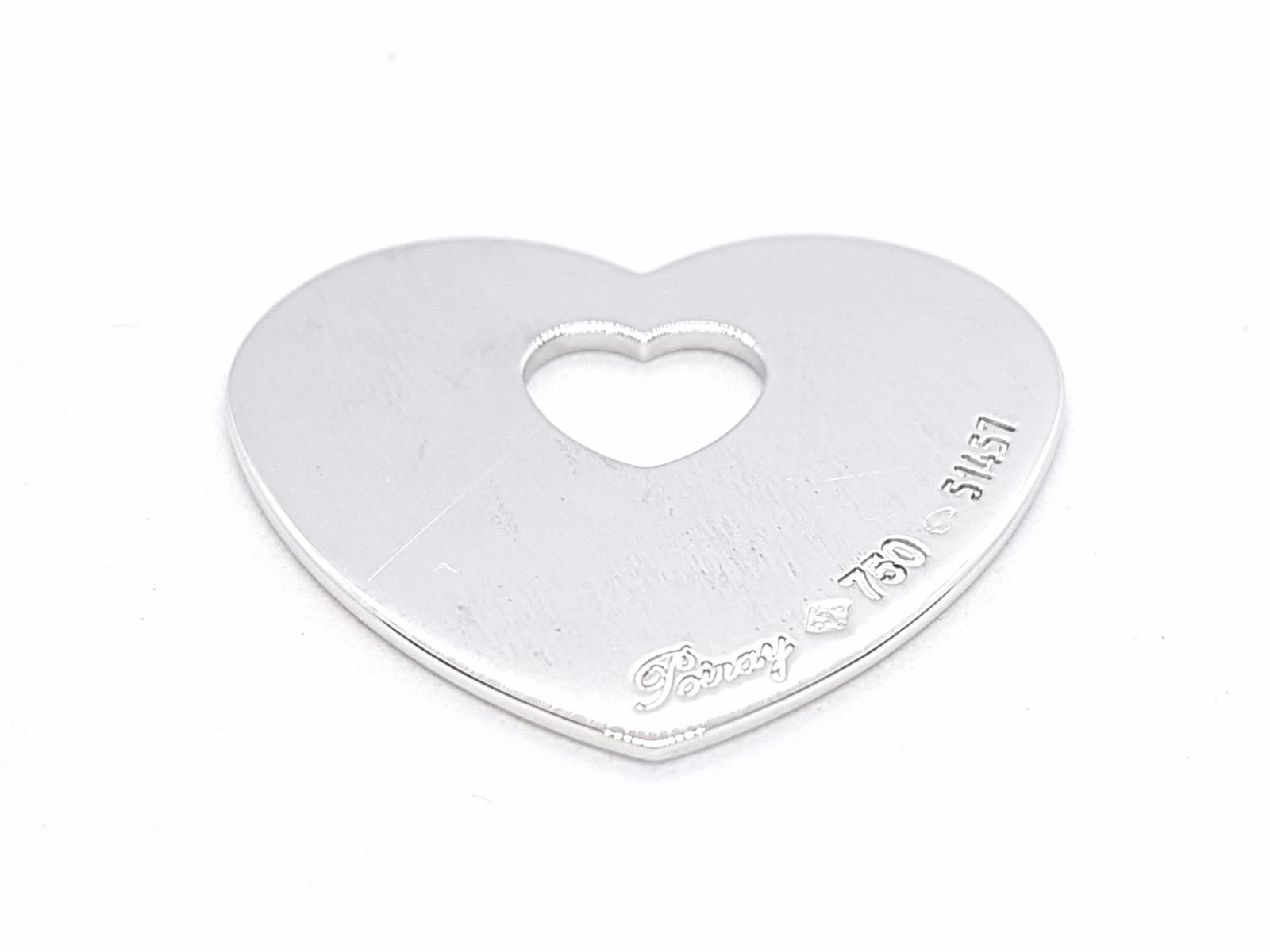 Poiray White Gold Heart Pendant