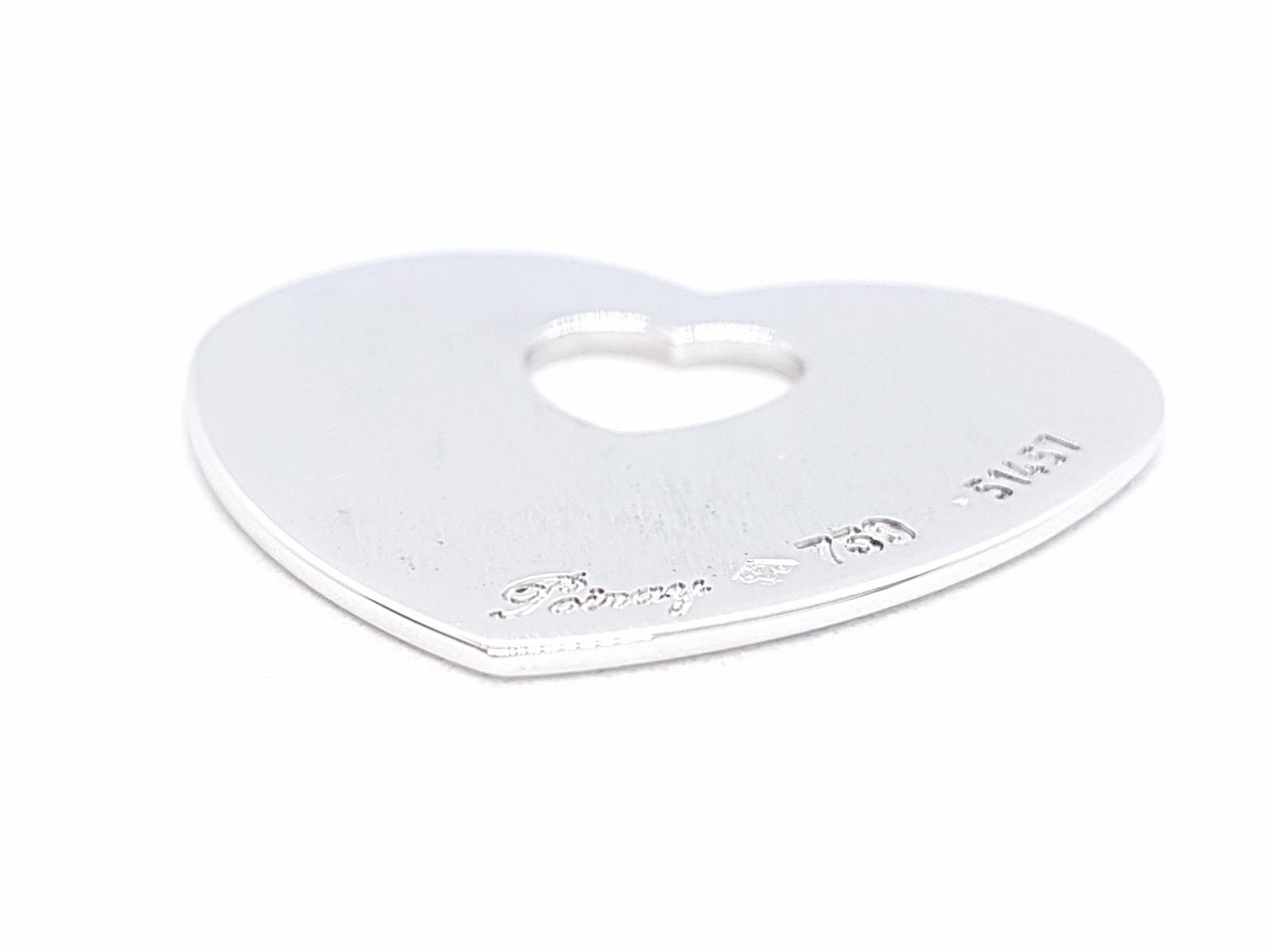 Poiray White Gold Heart Pendant