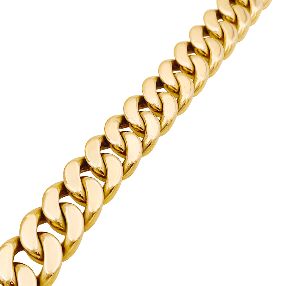 Bracelet vintage gourmette en or rose. - Maison Eloe