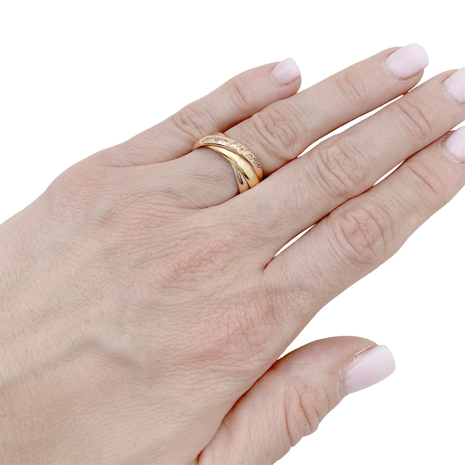 Bague CARTIER Trinity Must, trois ors.