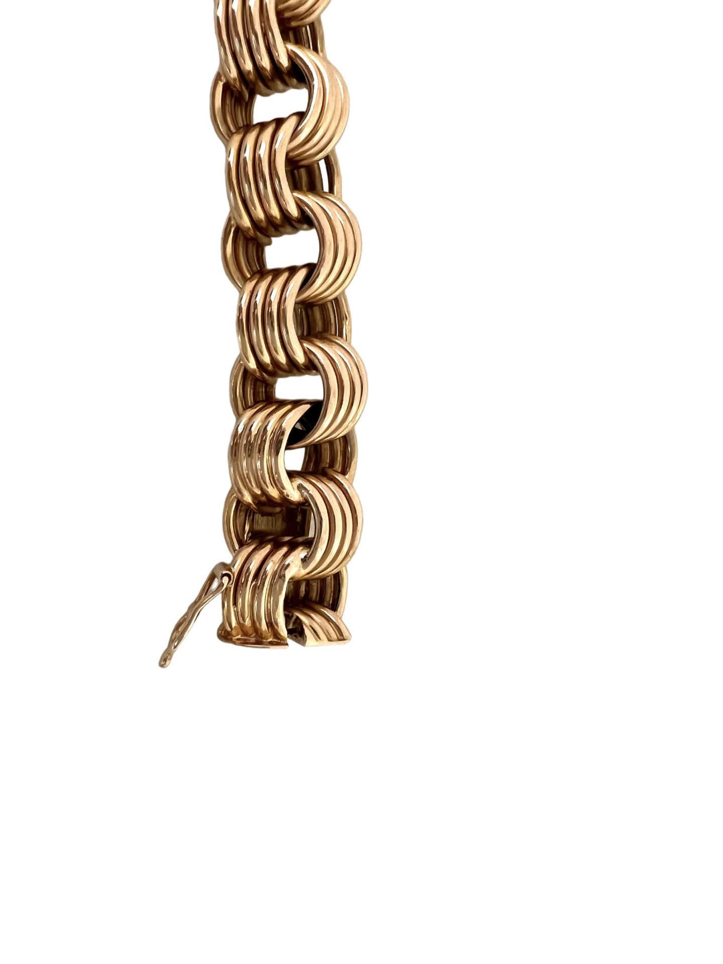 18K rose gold bracelet, LM maker's mark