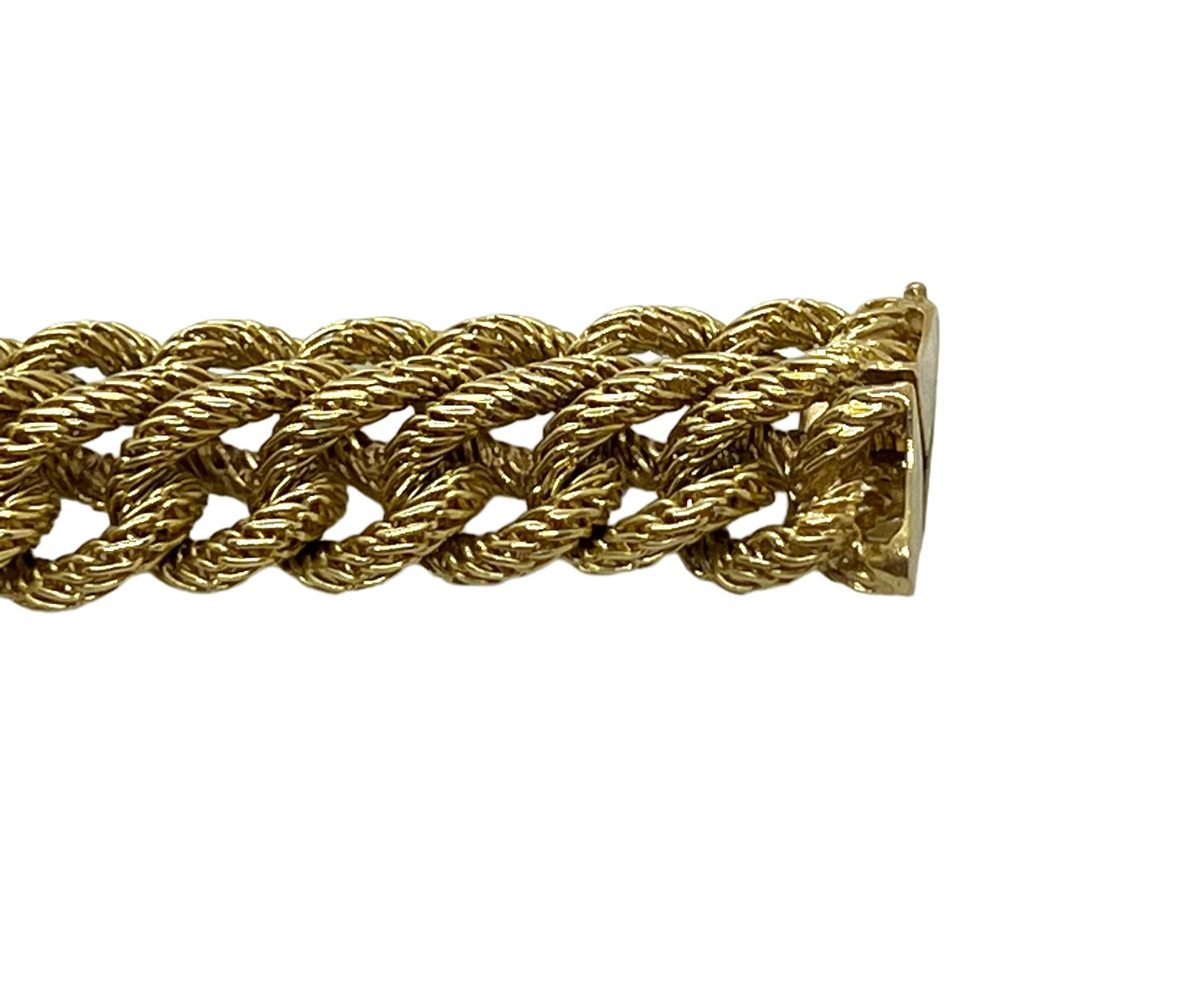 Gay Frères, double chain link bracelet.
