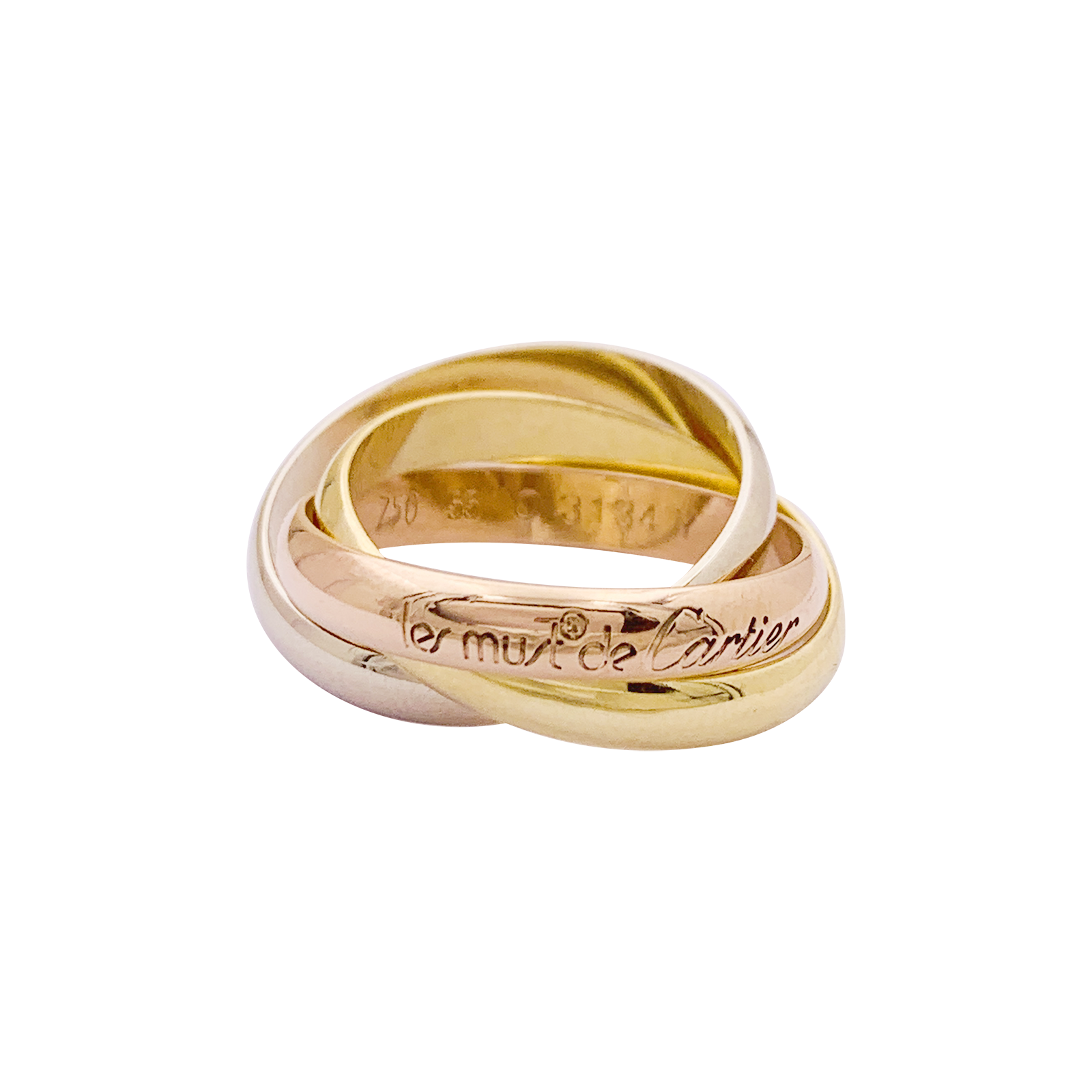 Bague CARTIER Trinity Must, trois ors.