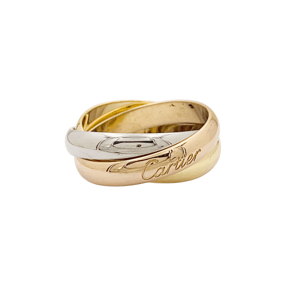 Bague Cartier, "Trinity", occasion 3 tons d'or