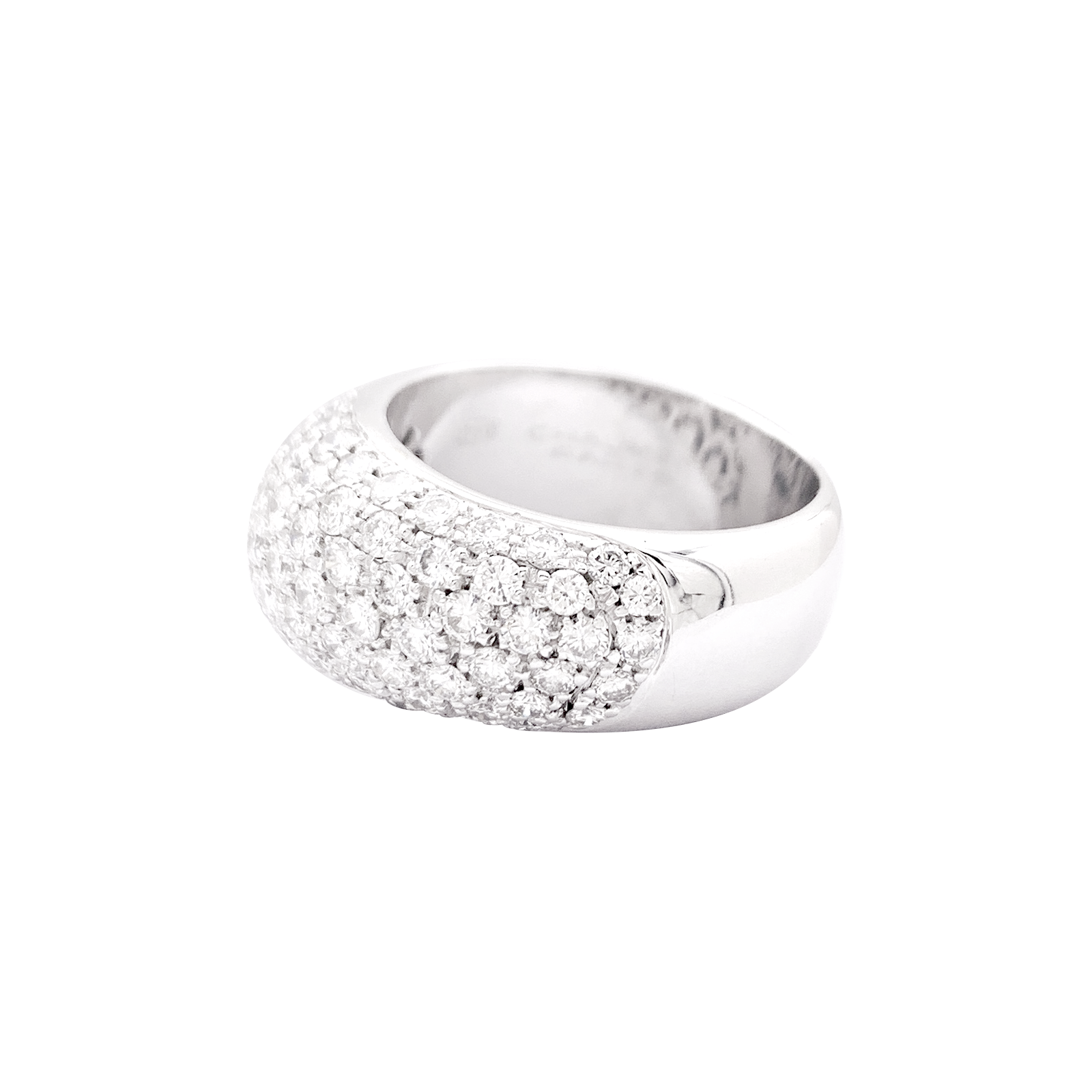 Bague Chaumet, "Hommage à Venise", or blanc, diamants.