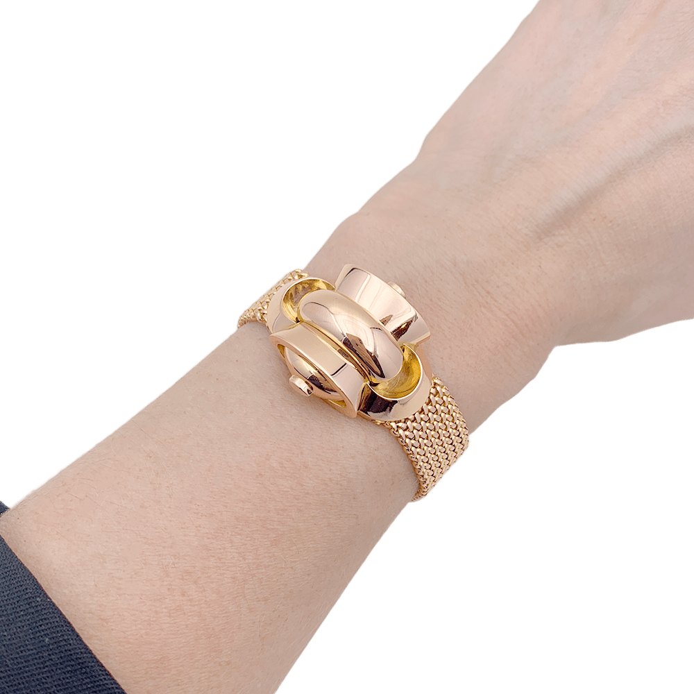 Montre vintage secrète, or rose. - Maison Eloe