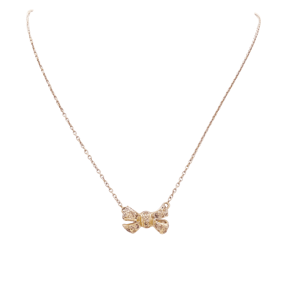 Collier Pomellato, "Forever", or naturel et diamants bruns.