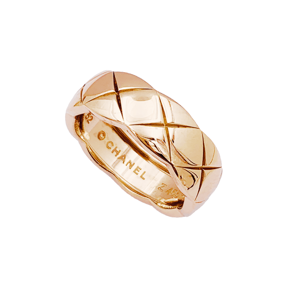 Bague Chanel, "Coco Crush", or rose occasion authentifiée petit modèle