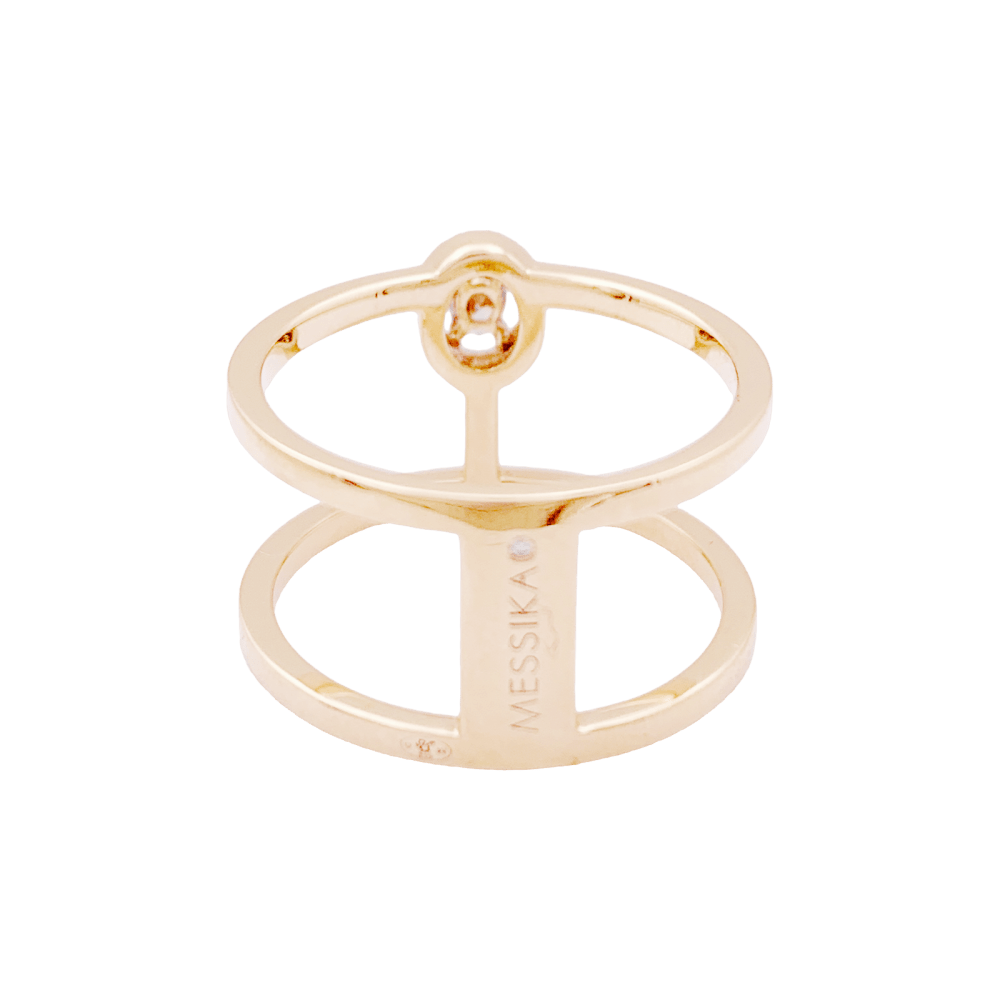 Bague Messika, "Glam'Azone", or rose et diamants.