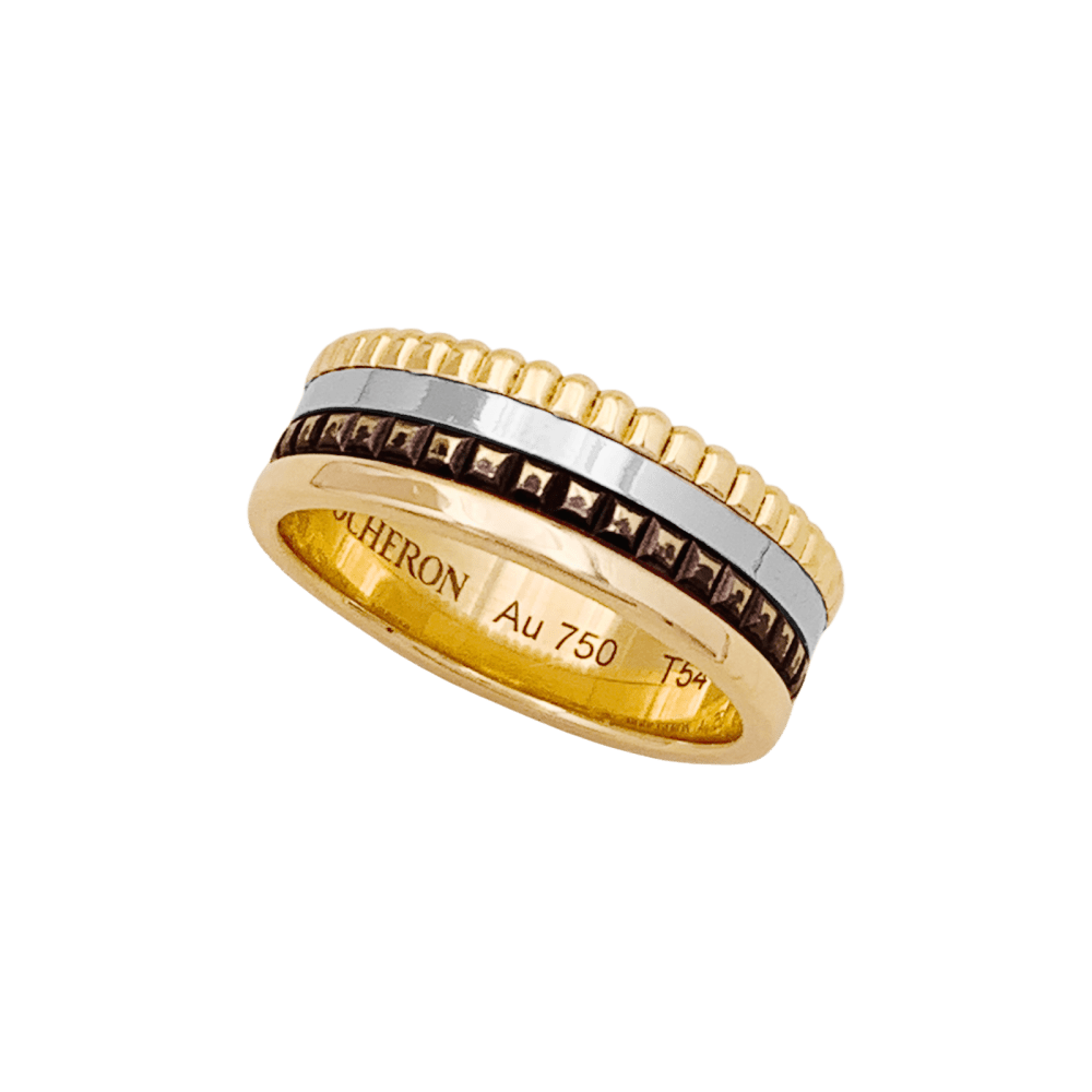 Bague Boucheron,"Quatre", en ors rose, blanc et jaune.