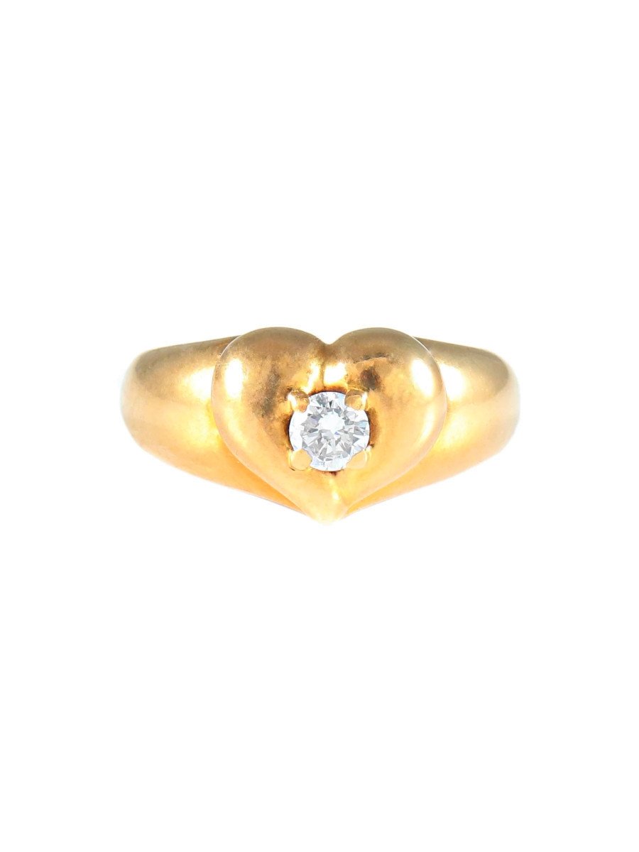 Bague Van Cleef and Arpels Coeur or et Diamant