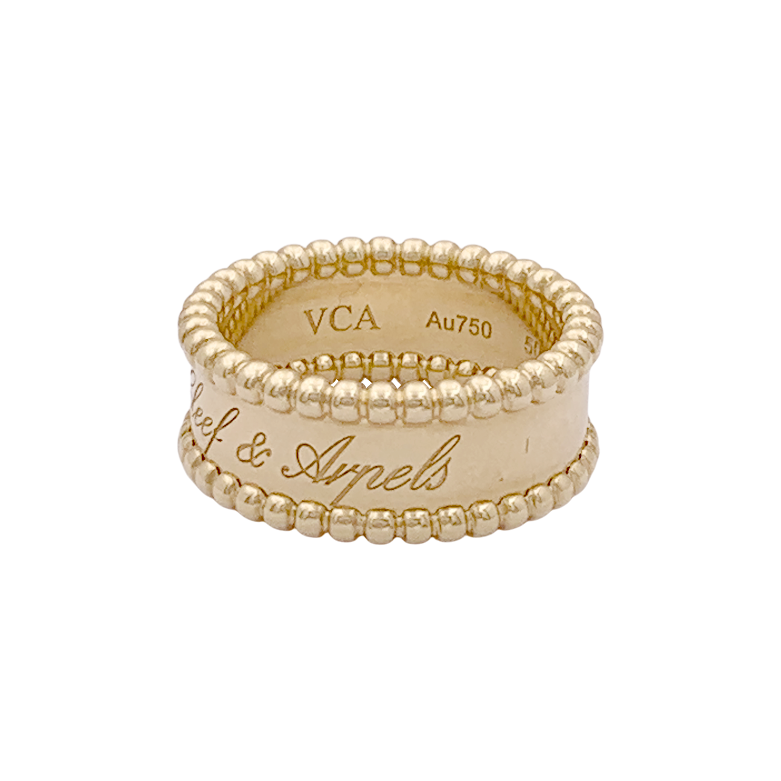 Bague Van Cleef & Arpels, "Perlée signature", or jaune.