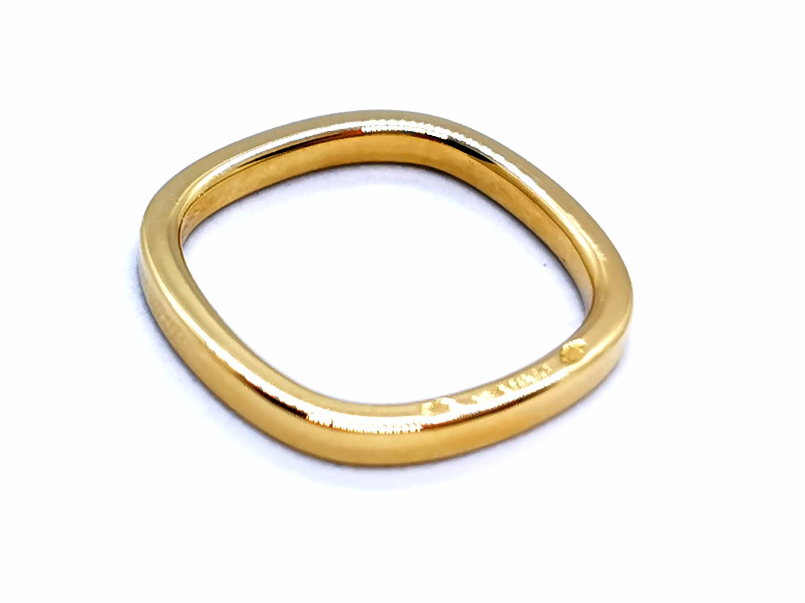 Dinh Van Ring Wedding Ring Square Yellow Gold