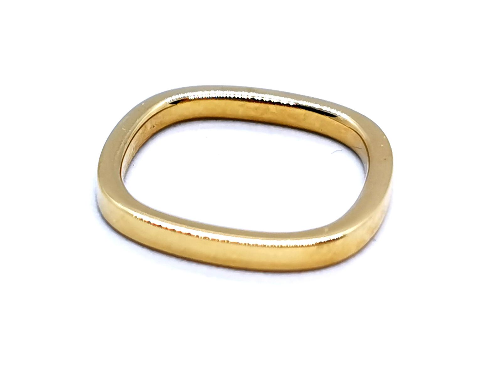 Dinh Van Ring Wedding Ring Square Yellow Gold