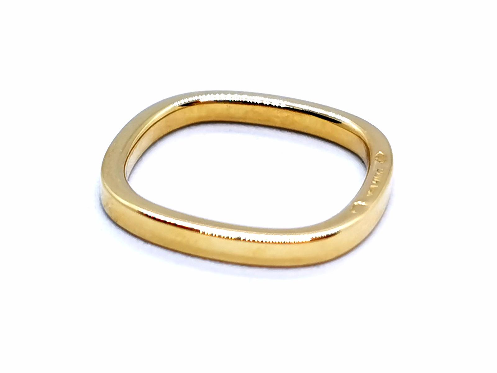 Dinh Van Ring Wedding Ring Square Yellow Gold