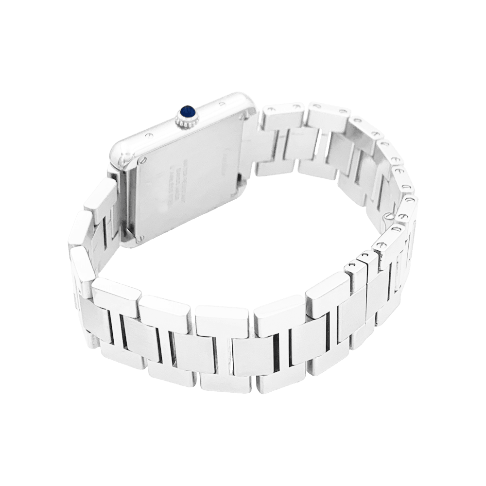 Montre Femme CARTIER, « Tank Solo », acier.