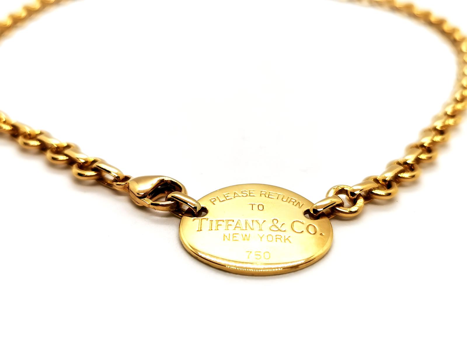 Tiffany & Co Collier Ras de cou Return to Tiffany Or jaune