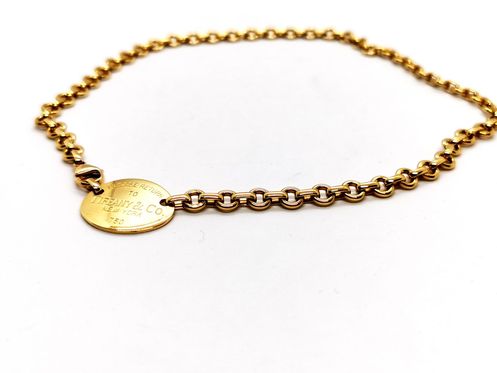 Tiffany & Co Collier Ras de cou Return to Tiffany Or jaune