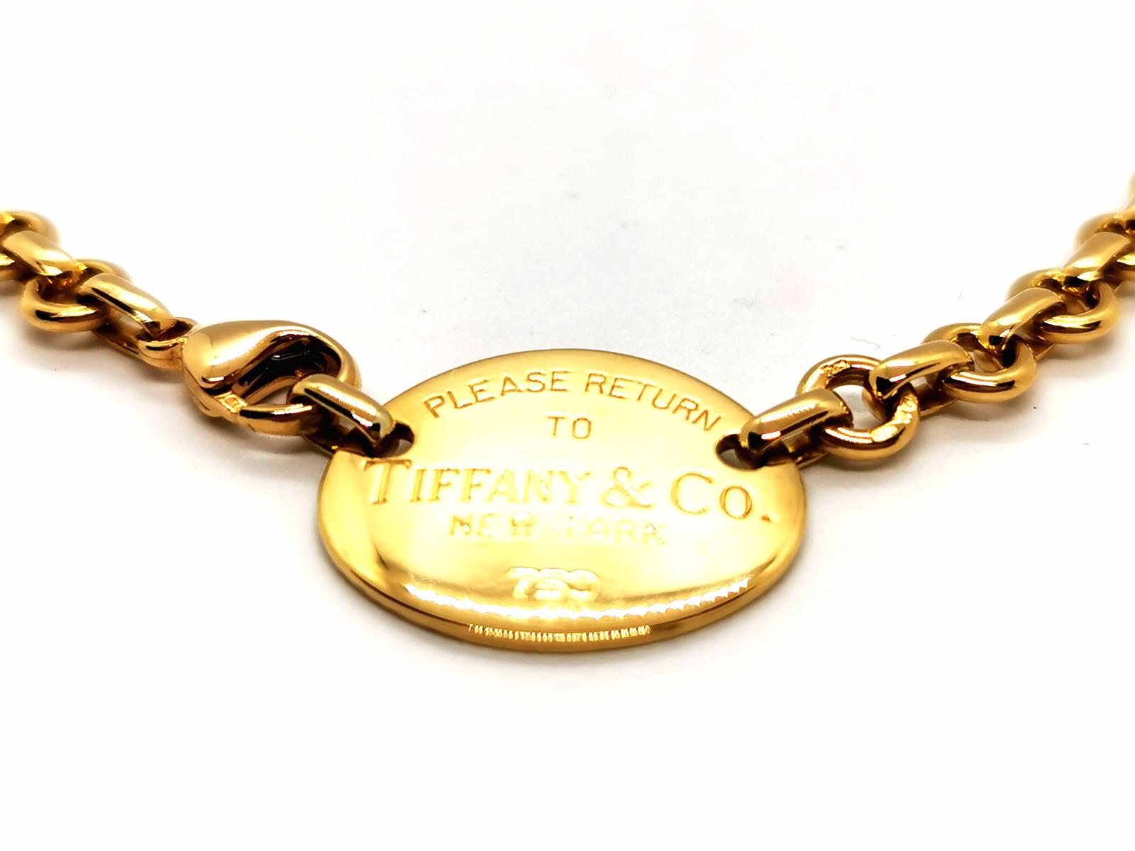 Tiffany & Co Return to Tiffany choker necklace Yellow gold