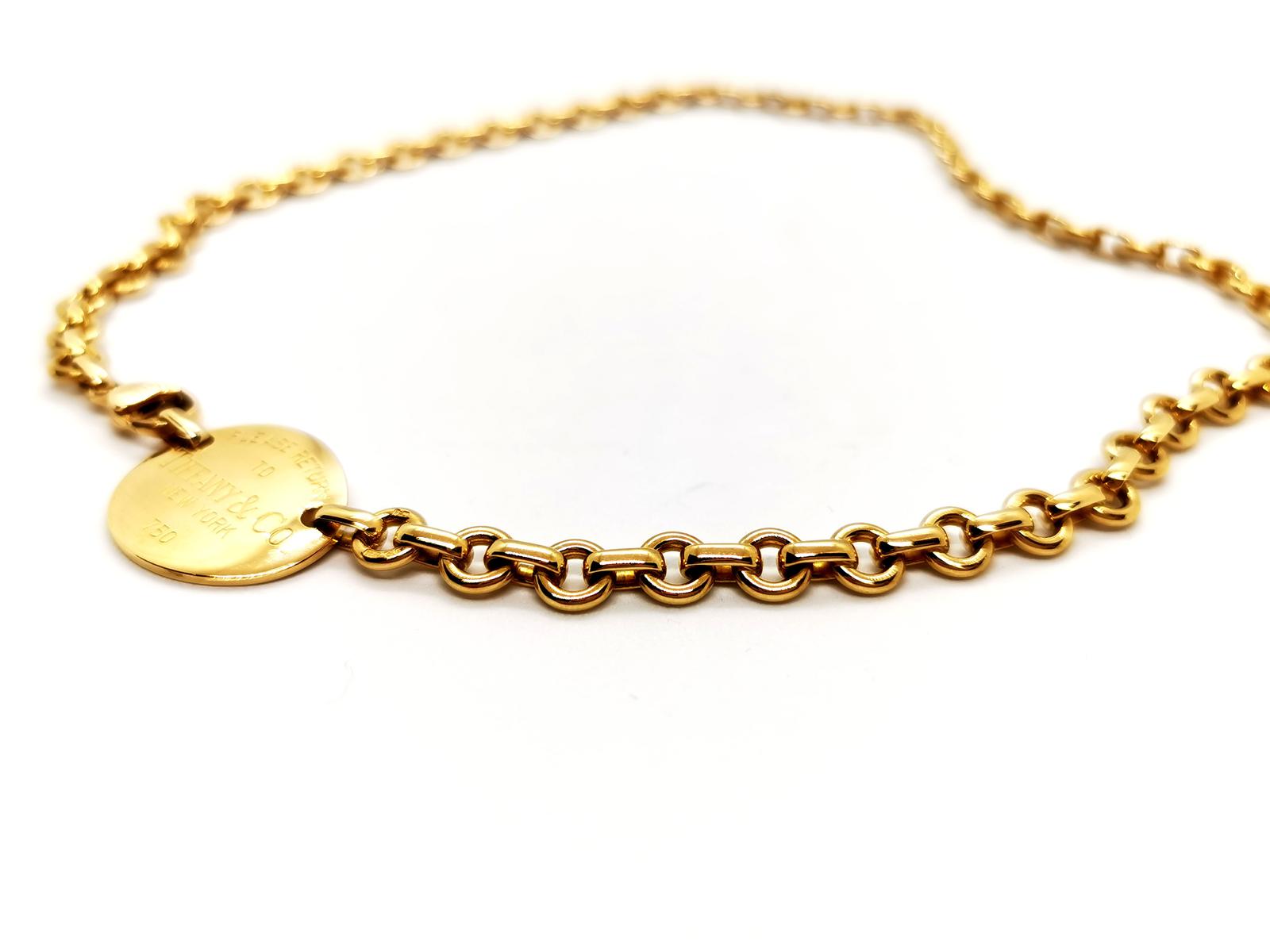 Tiffany & Co Return to Tiffany choker necklace Yellow gold