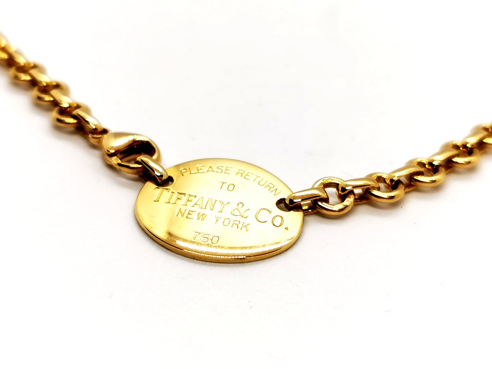 Tiffany & Co Return to Tiffany choker necklace Yellow gold