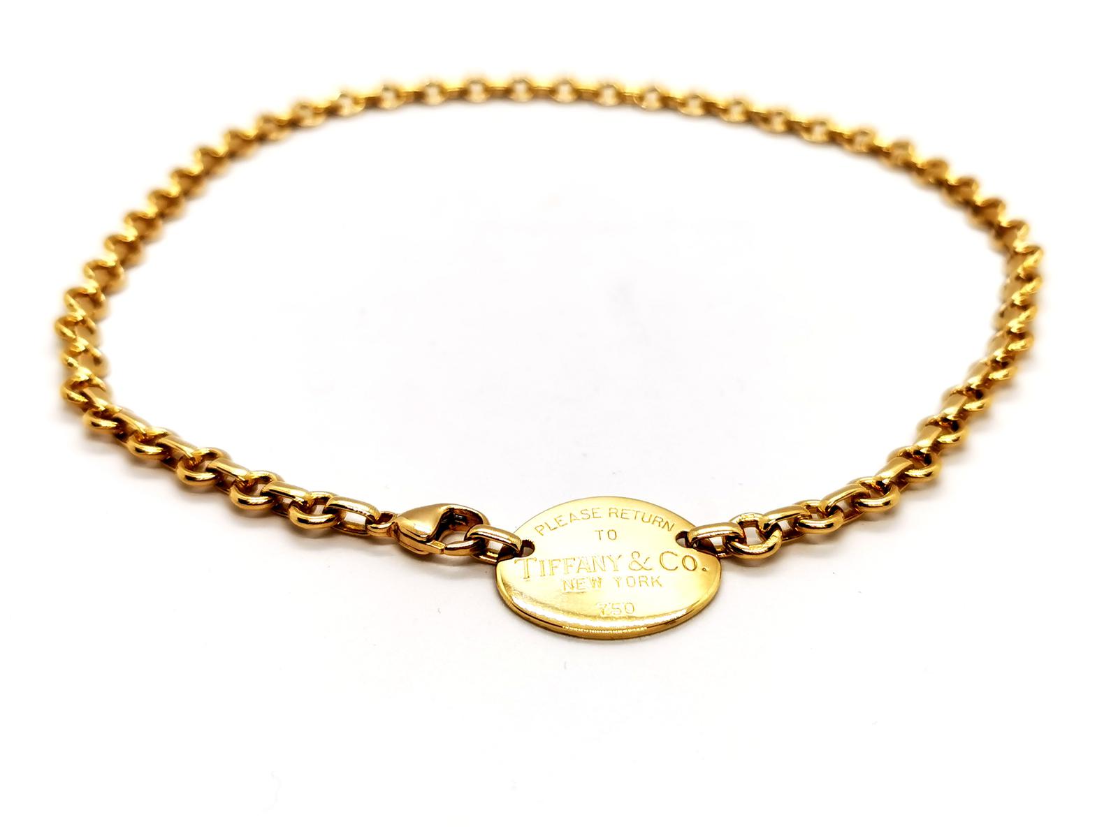 Tiffany & Co Return to Tiffany choker necklace Yellow gold