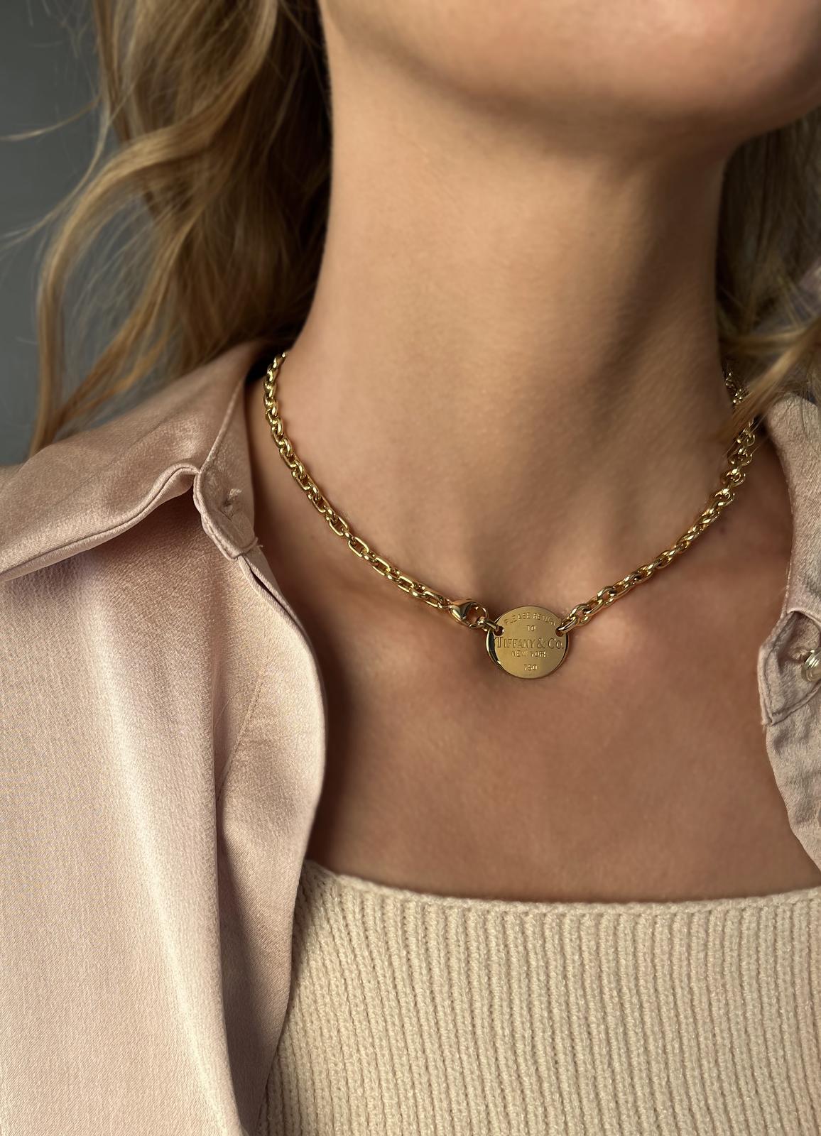 Tiffany & Co Return to Tiffany choker necklace Yellow gold