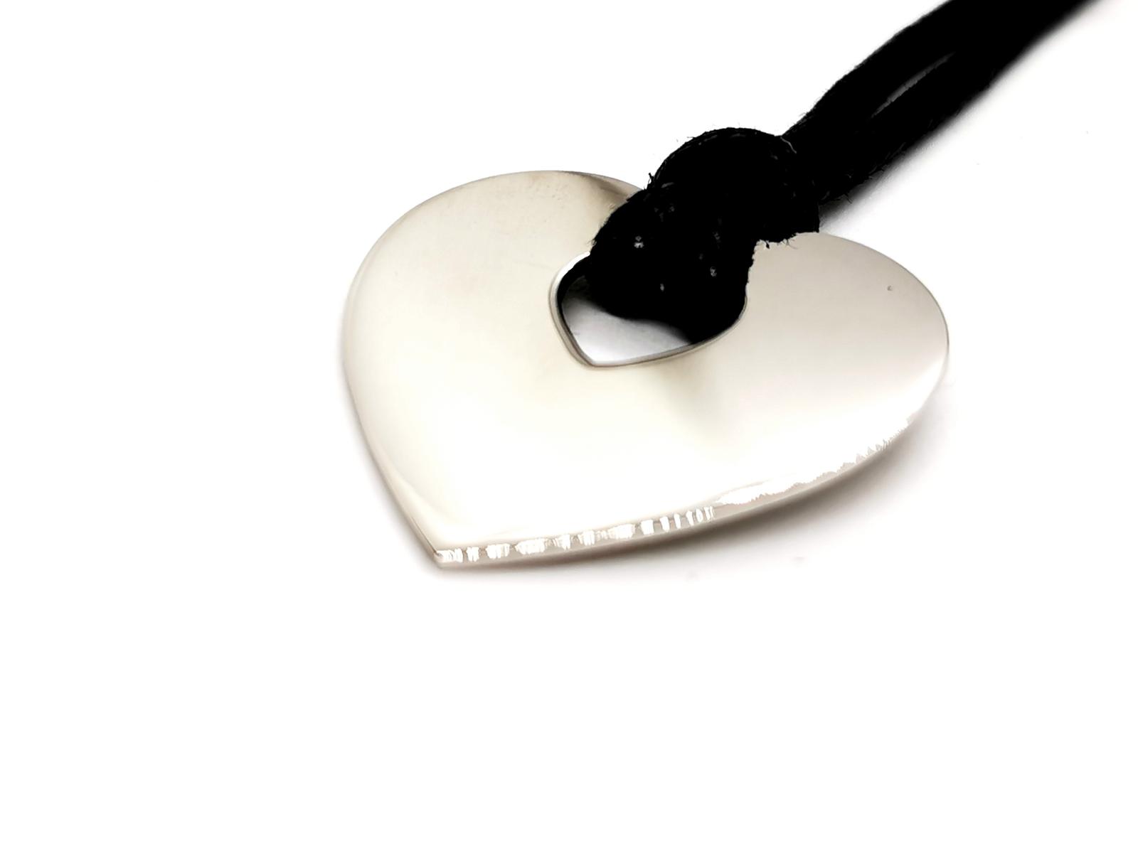 Poiray Pendentif Coeur Coeur Or blanc